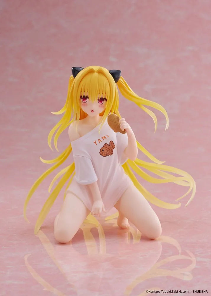 PRE-ORDER TAITO - To Love-Ru Darkness Desktop Cute Figure - Golden Darkness: Roomwear Ver.