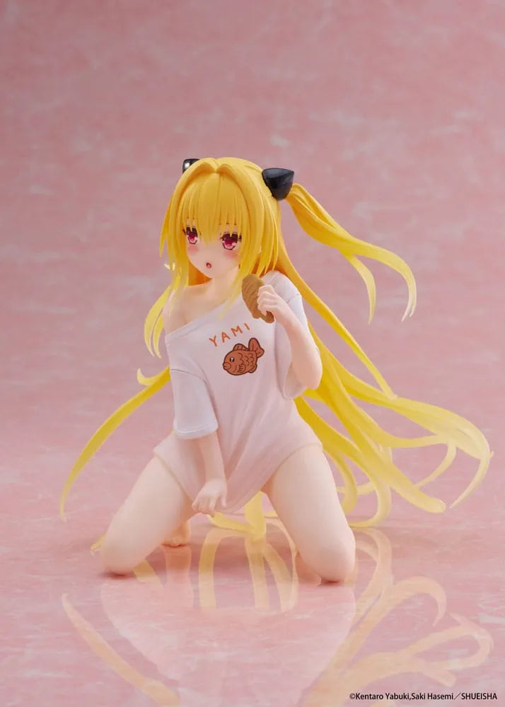 PRE-ORDER TAITO - To Love-Ru Darkness Desktop Cute Figure - Golden Darkness: Roomwear Ver.