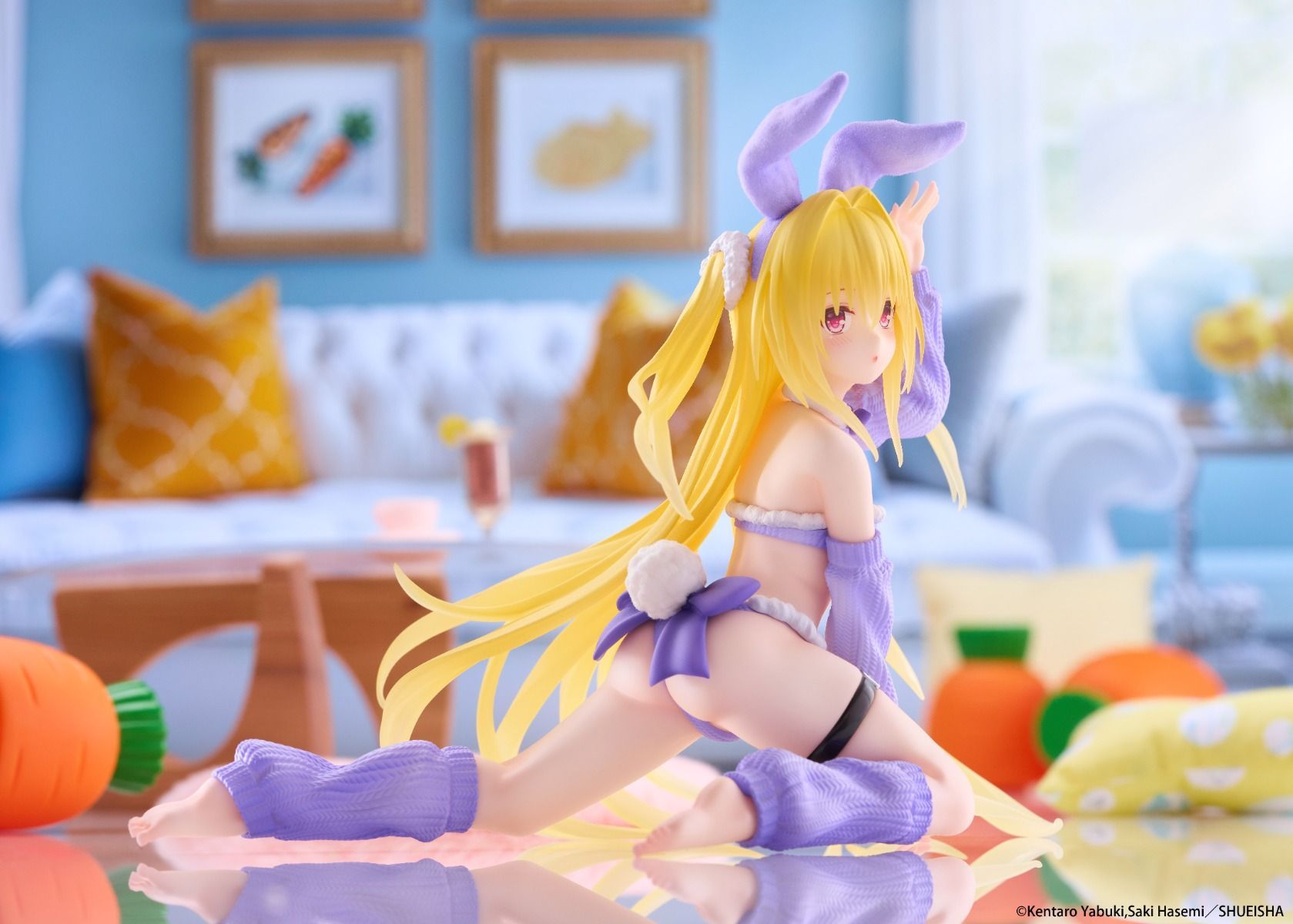 PRE-ORDER TAITO - To Love-Ru Darkness MOFLOCK Figure - Golden Darkness: Fluffy Bunny Ver.