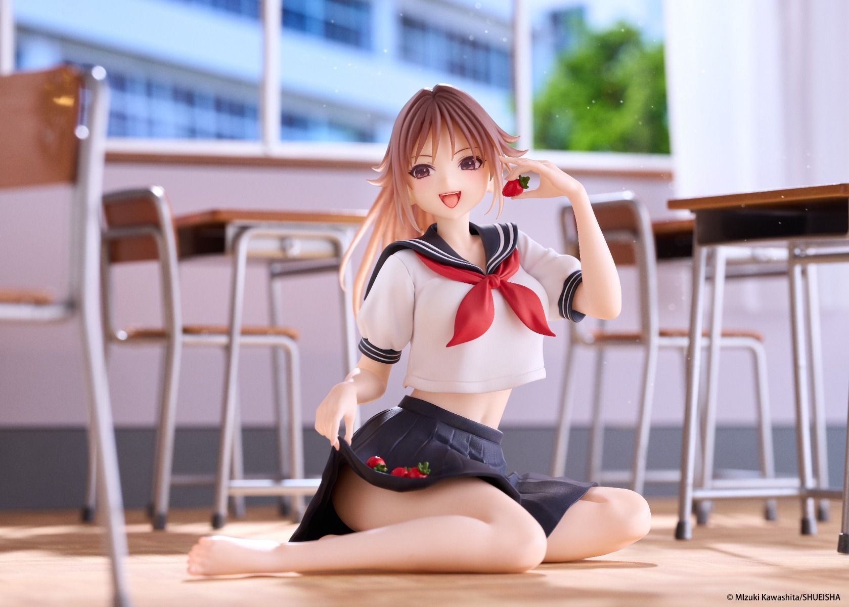 PRE-ORDER TAITO - Strawberry 100% Desktop Cute Figure - Satsuki Kitaoji: School Uniform Ver.