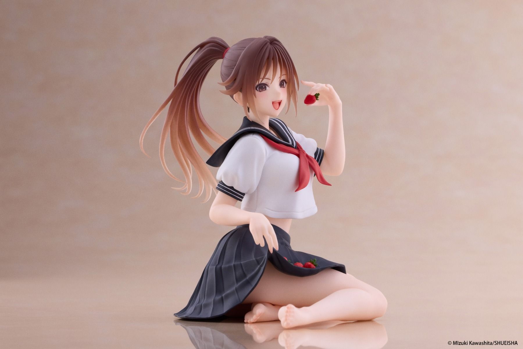 PRE-ORDER TAITO - Strawberry 100% Desktop Cute Figure - Satsuki Kitaoji: School Uniform Ver.