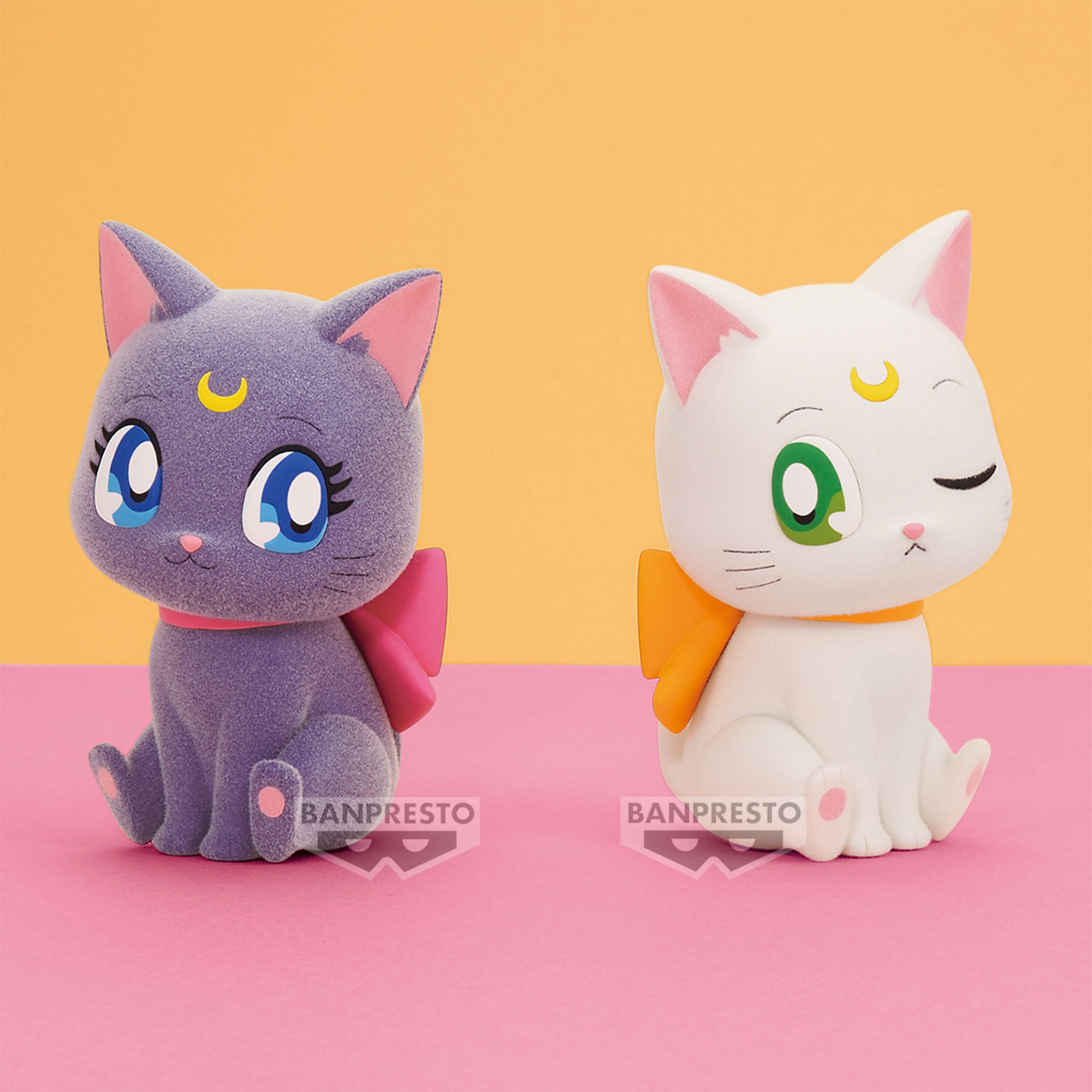 IN-STOCK Banpresto - Pretty Guardian Sailor Moon Cosmos the Movie Fluffy Puffy Luna/Artemis: Big Ribbon Ver.: A. Luna