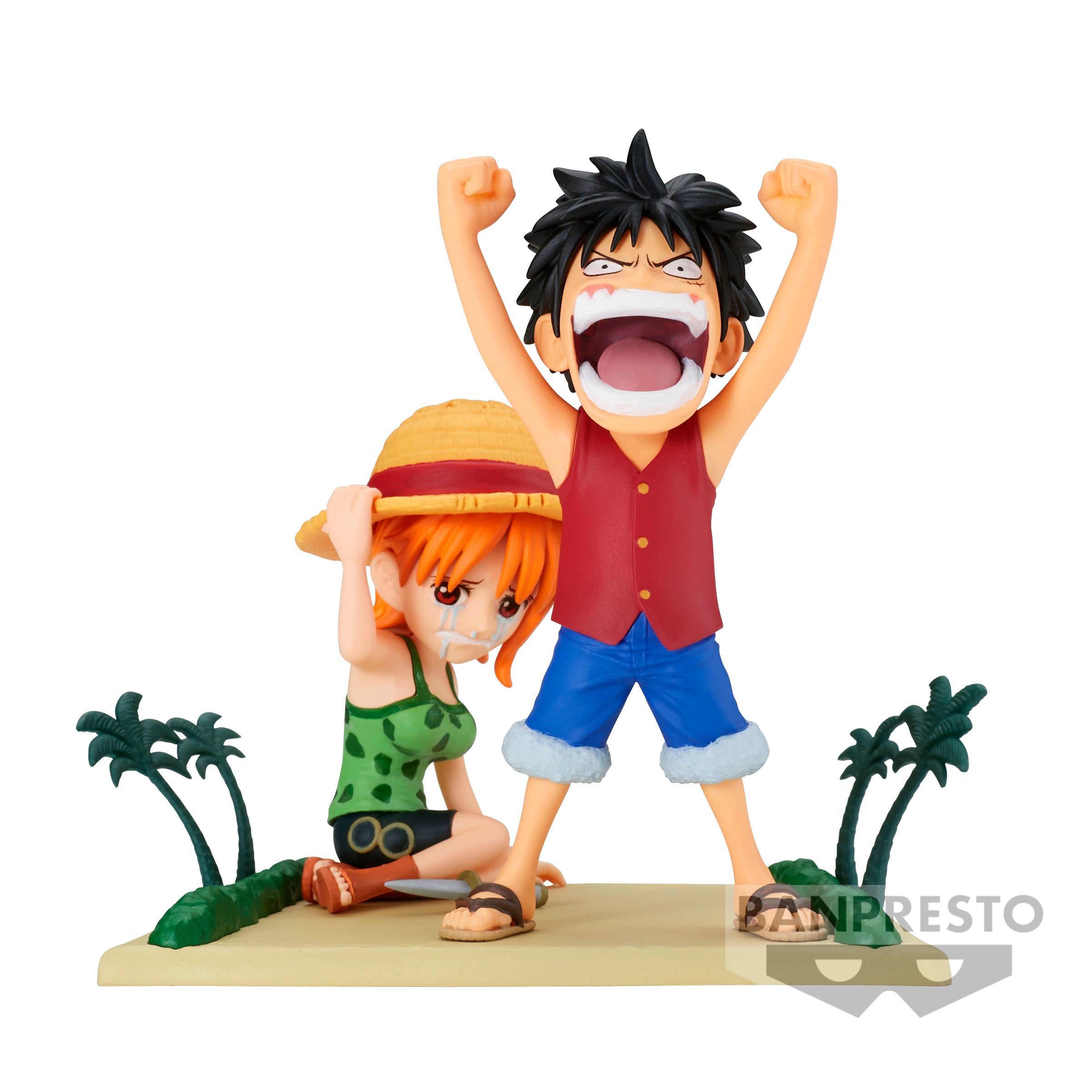 IN-STOCK Banpresto - One Piece World Collectable Figure Log Stories - Monkey D. Luffy & Nami