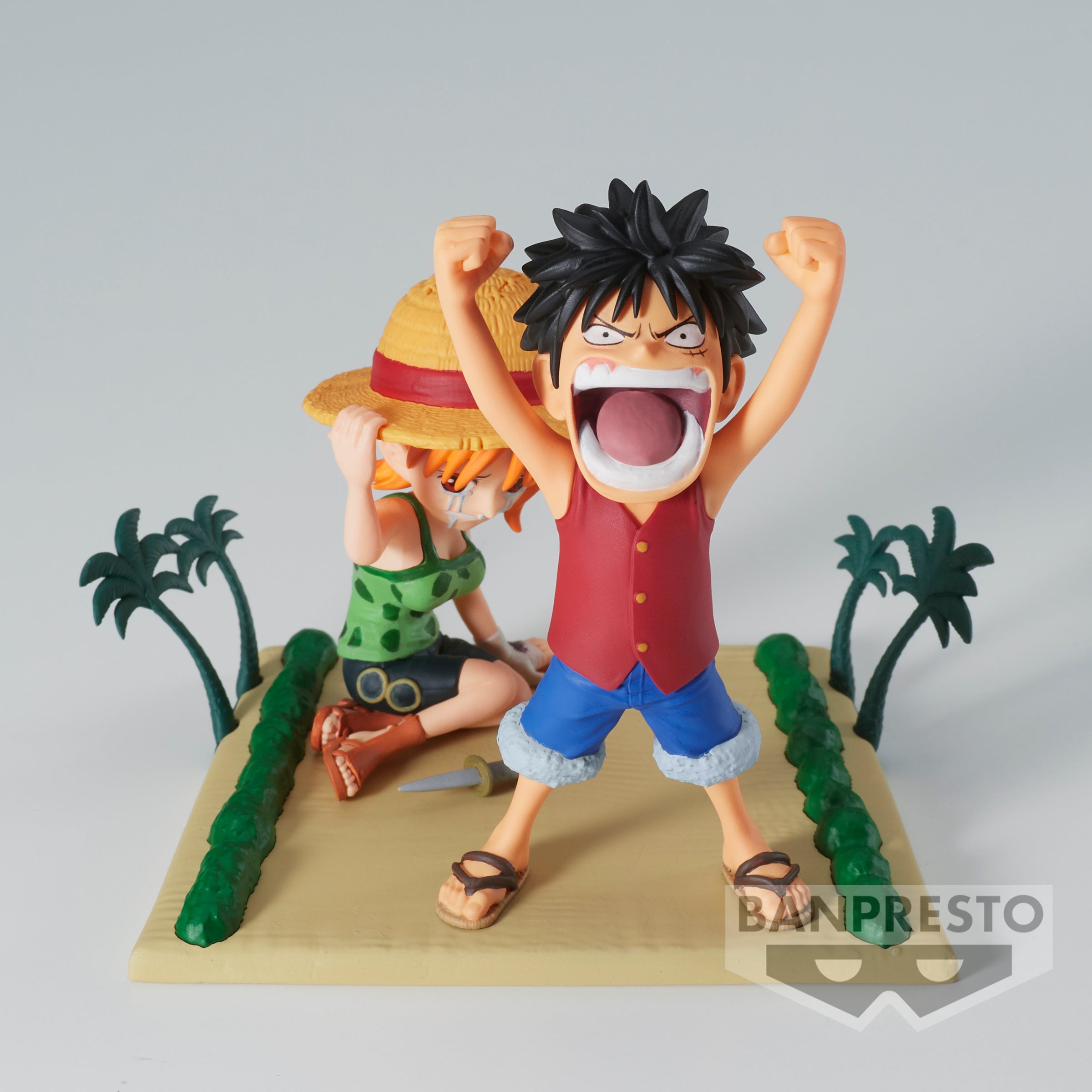 IN-STOCK Banpresto - One Piece World Collectable Figure Log Stories - Monkey D. Luffy & Nami