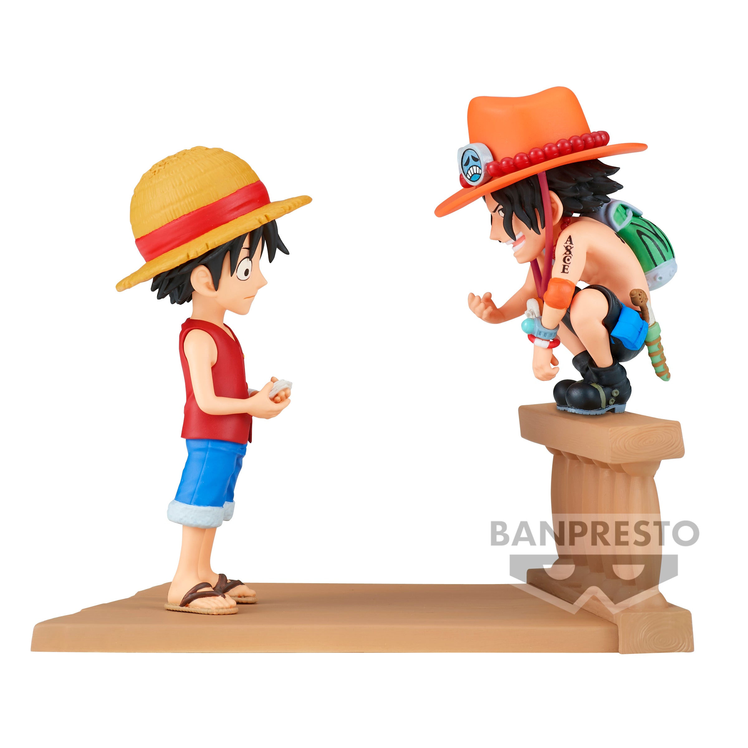 PRE-ORDER Banpresto - One Piece World Collectable Figure Log Stories - Monkey D. Luffy & Portgas D. Ace