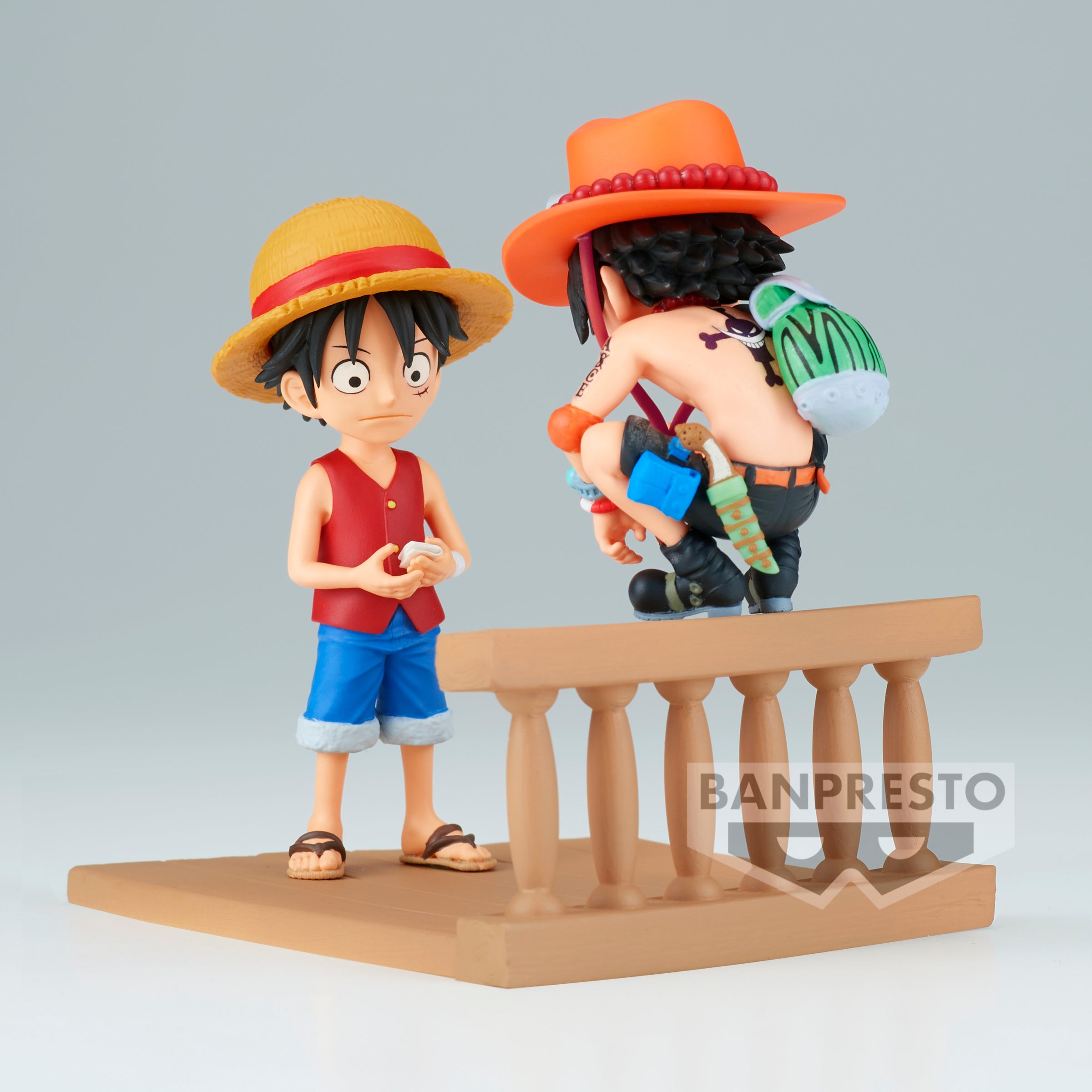 PRE-ORDER Banpresto - One Piece World Collectable Figure Log Stories - Monkey D. Luffy & Portgas D. Ace