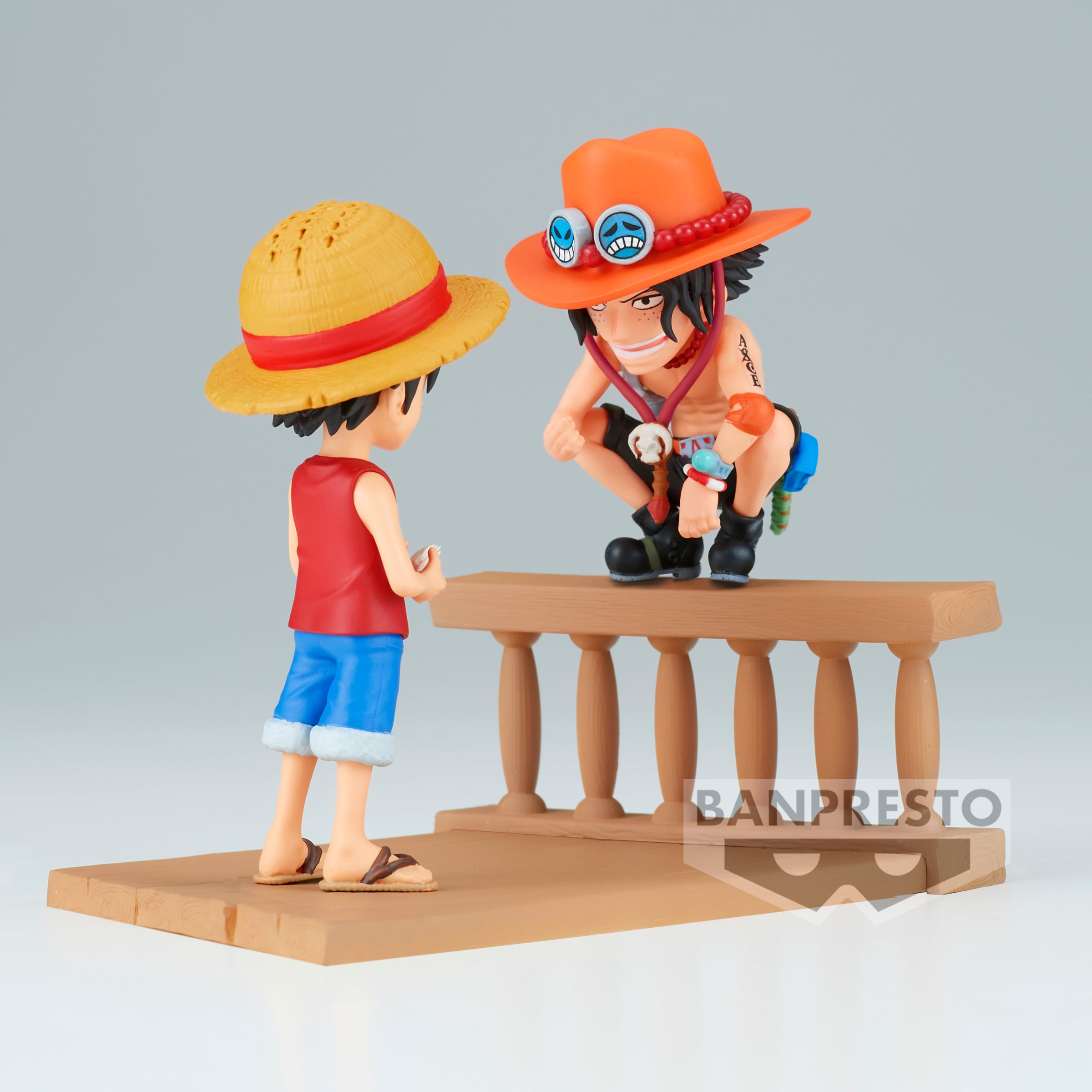 PRE-ORDER Banpresto - One Piece World Collectable Figure Log Stories - Monkey D. Luffy & Portgas D. Ace