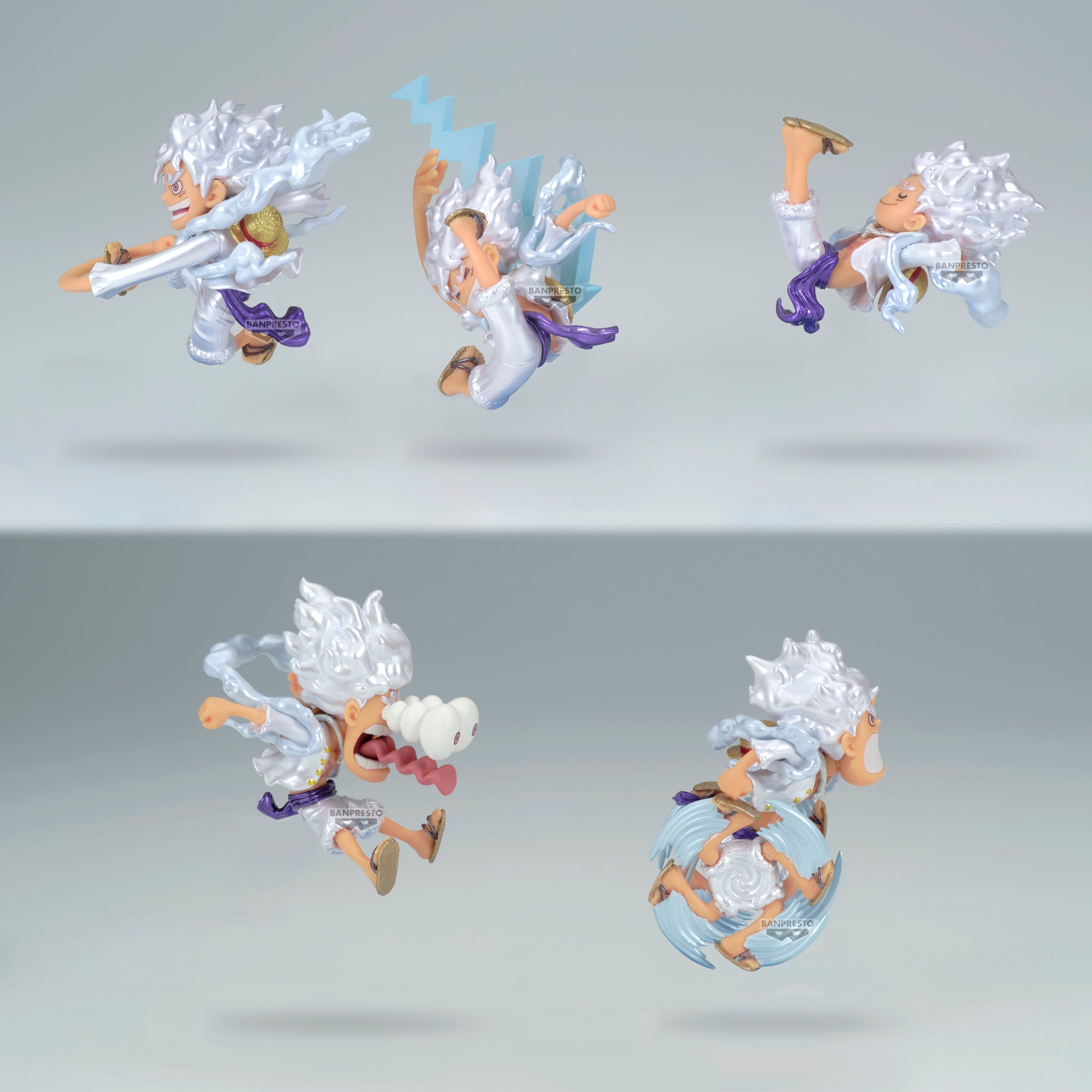 PRE-ORDER Banpresto - One Piece World Collectable Figure - Monkey D. Luffy Gear5 Special Metallic Color Ver. [Set of 5]