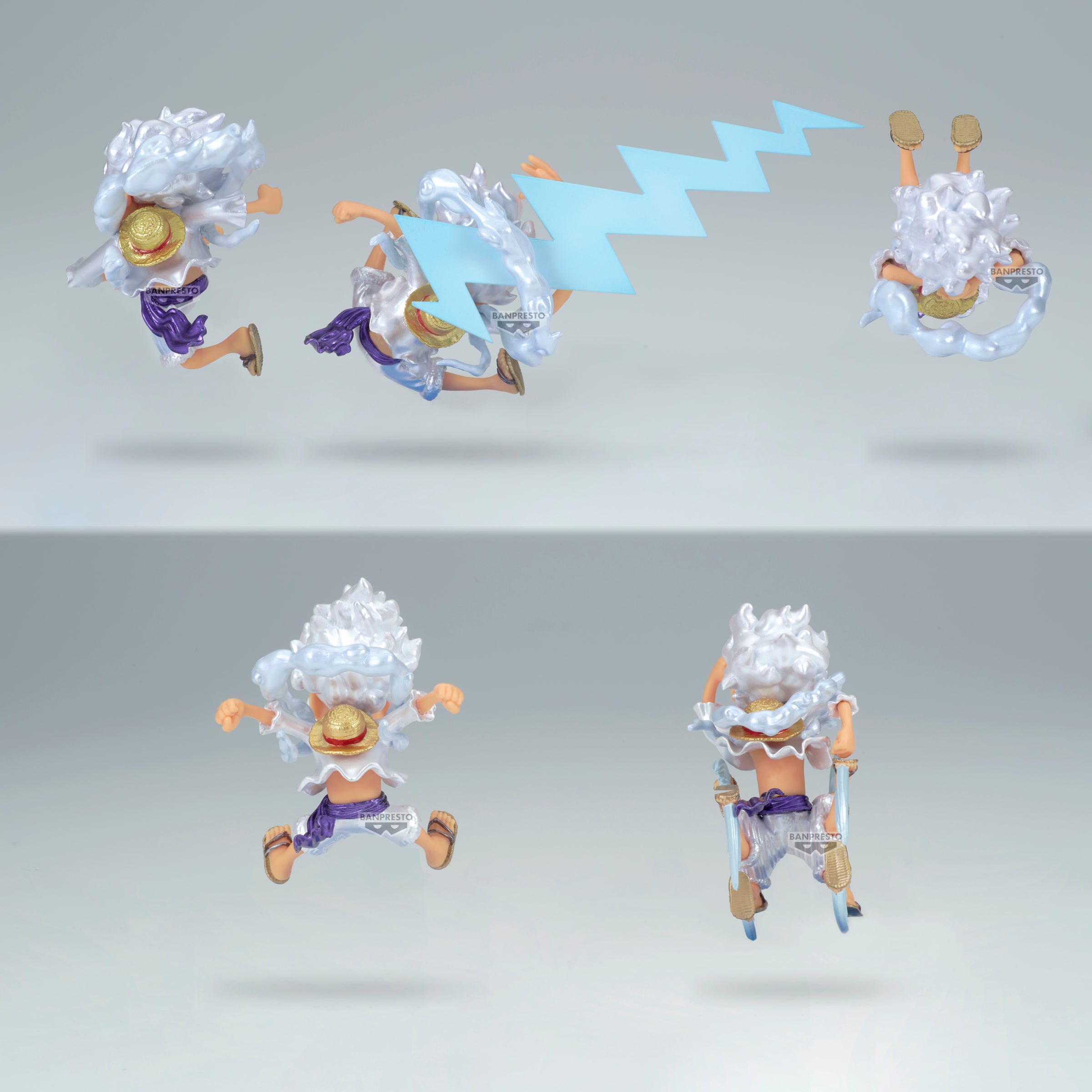 PRE-ORDER Banpresto - One Piece World Collectable Figure - Monkey D. Luffy Gear5 Special Metallic Color Ver. [Set of 5]