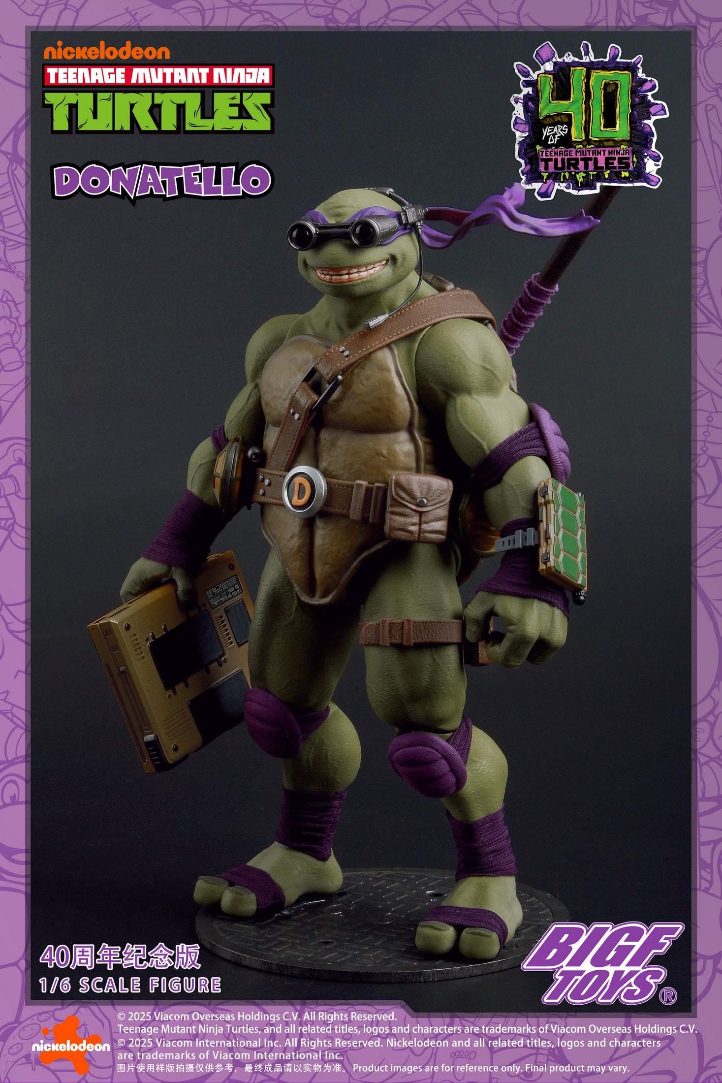 PRE-ORDER BIGFTOYS - TMNT - Donatello: 40th Anniversary Edition 1/6