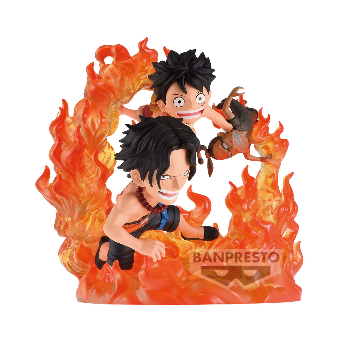 PRE-ORDER Banpresto - One Piece World Collectable Figure Log Stories - Portgas D.Ace and Monkey D.Luffy: Marineford