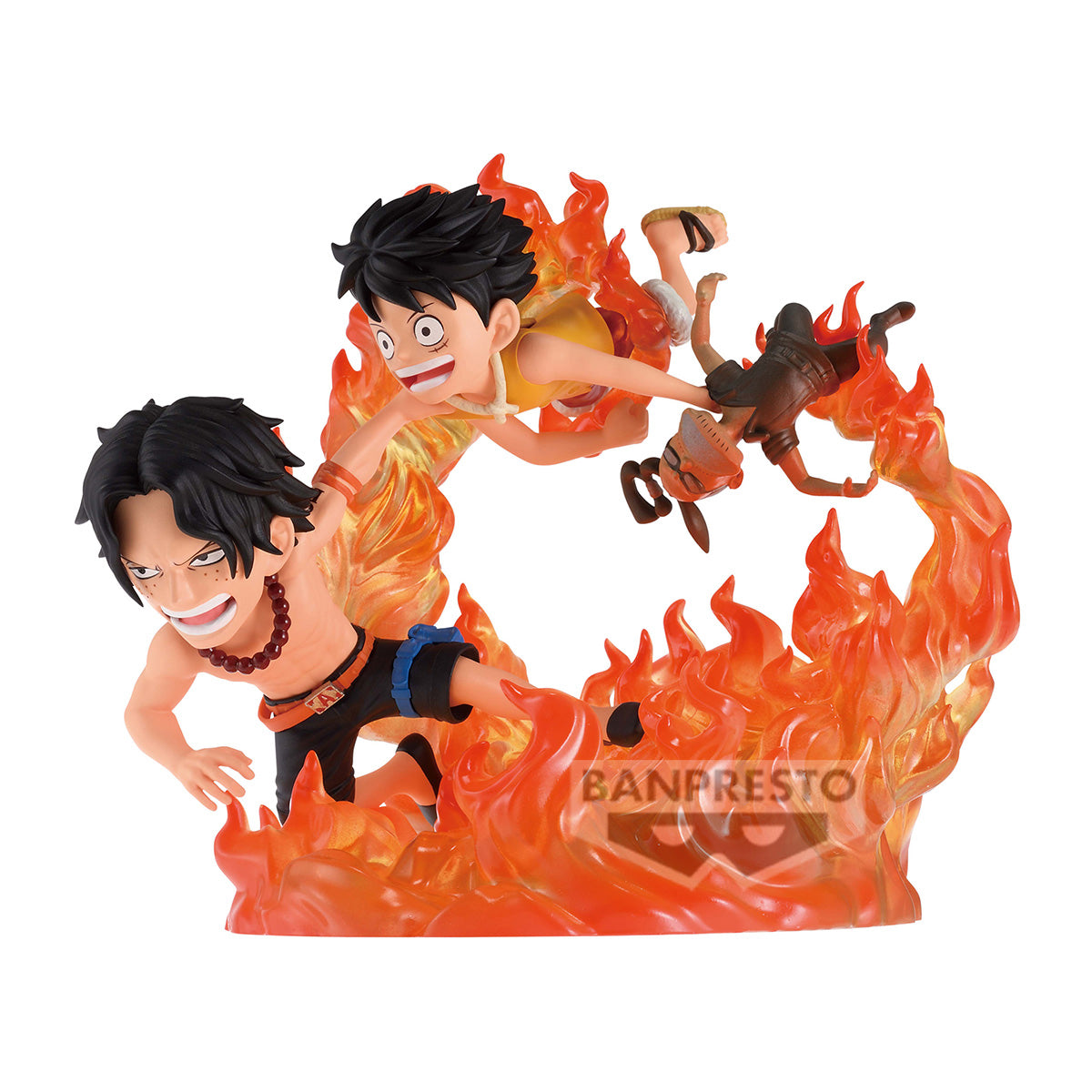 PRE-ORDER Banpresto - One Piece World Collectable Figure Log Stories - Portgas D.Ace and Monkey D.Luffy: Marineford