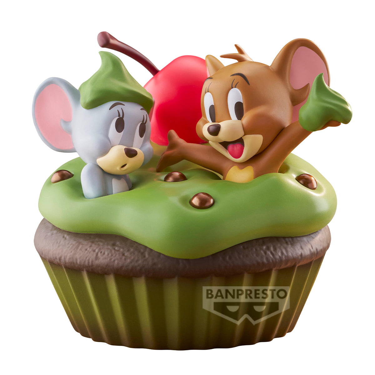 PRE-ORDER Banpresto - Tom and Jerry Big Soft Vinyl Figure - Sweet Matcha Cupcake