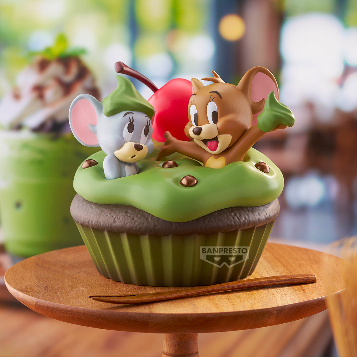 PRE-ORDER Banpresto - Tom and Jerry Big Soft Vinyl Figure - Sweet Matcha Cupcake