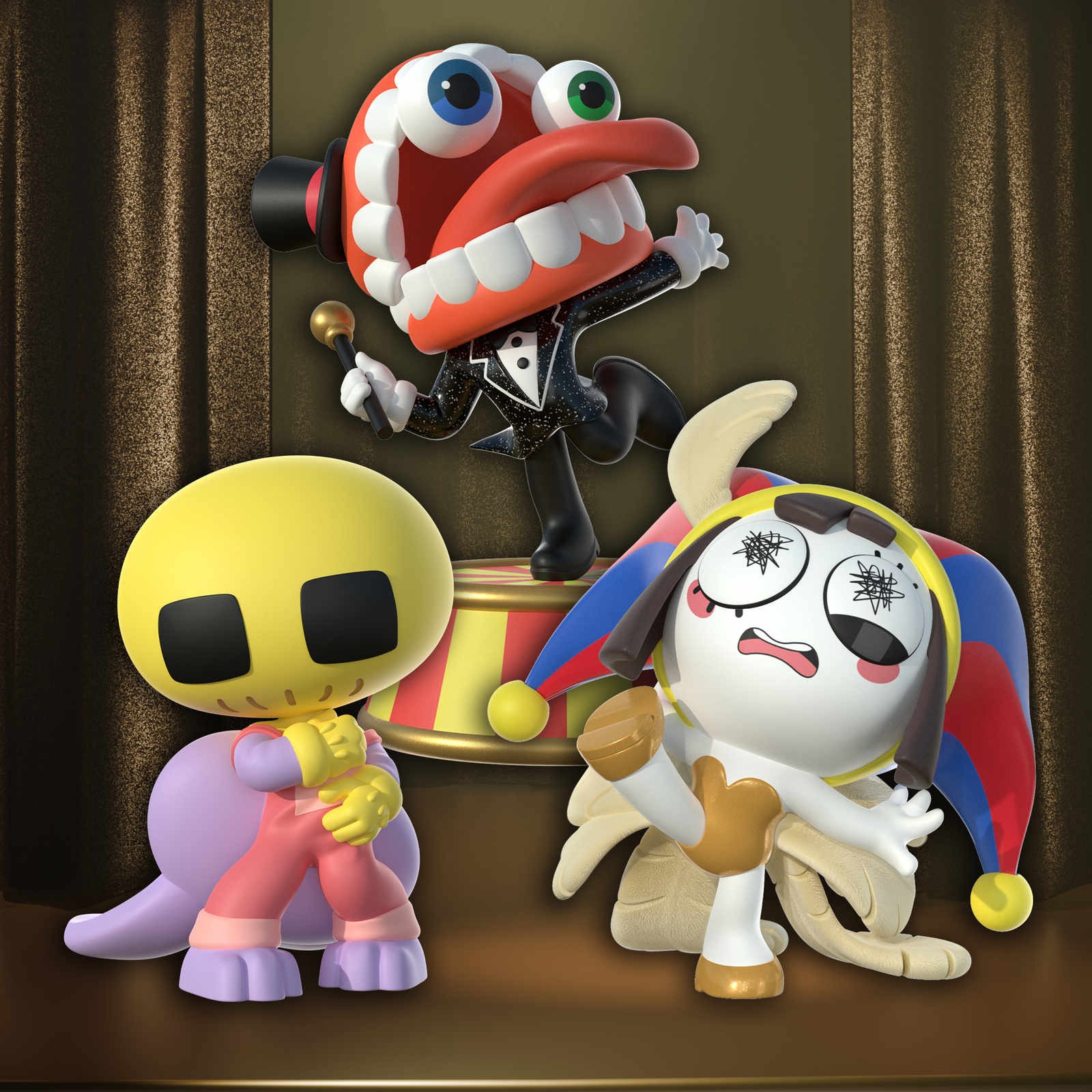 BACK ORDER Glitch - Animiniz - The Amazing Digital Circus - Side Show Series Blindbox [Box of 8]