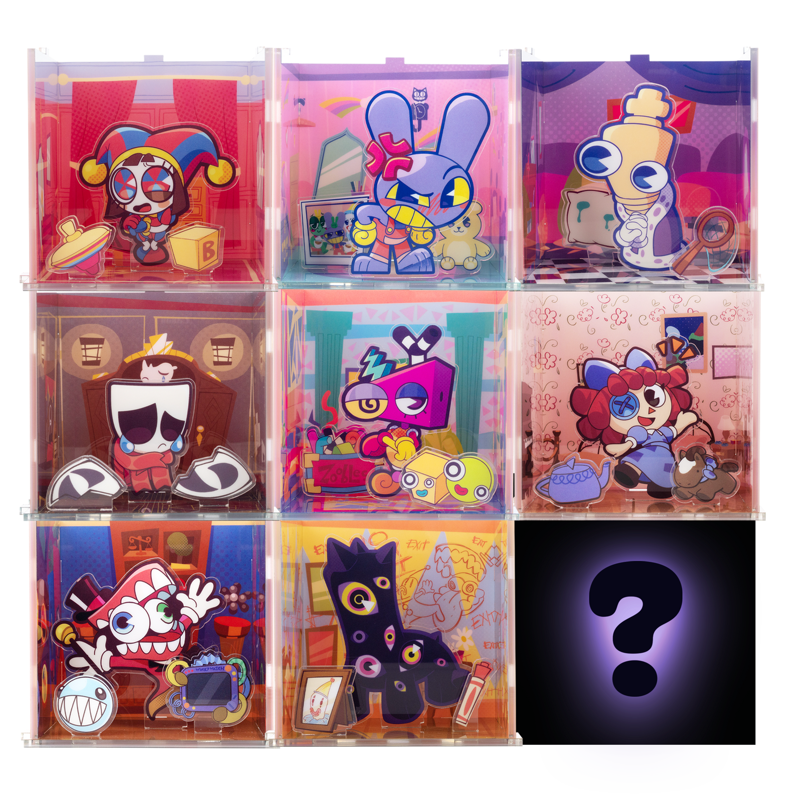 BACK ORDER Glitch - The Amazing Digital Circus - Digital Circus Acrylicz Blindbox [Box of 8]