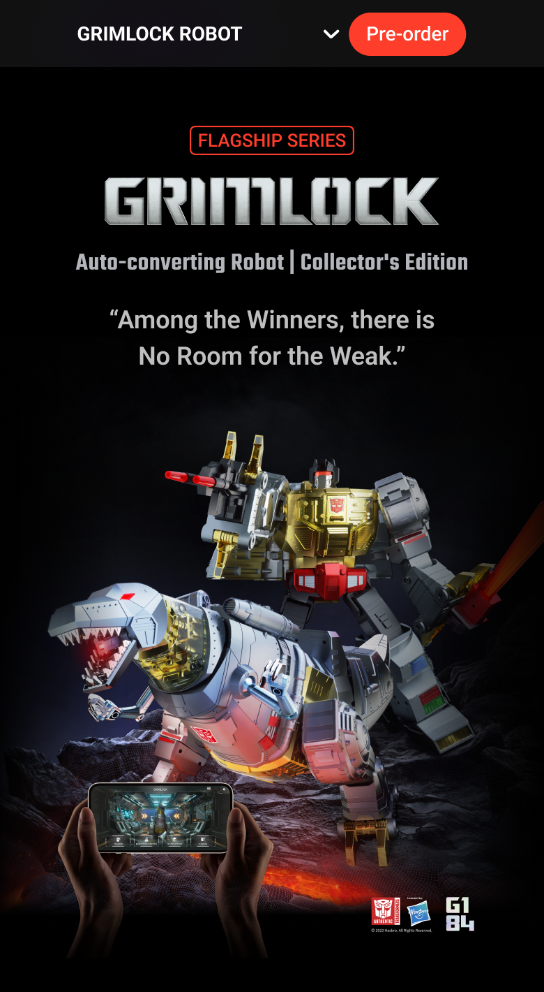 PRE-ORDER Robosen - Transformers - Grimlock