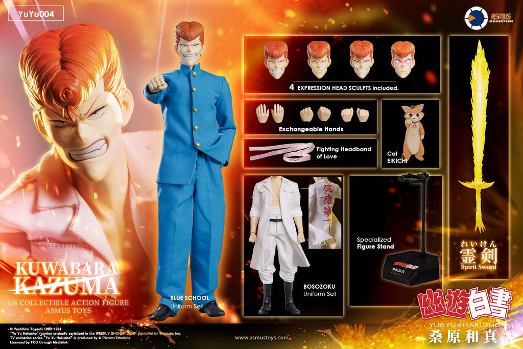PRE-ORDER Asmus Toys - Yu Yu Hakusho - Kazuma Kuwabara 1/6