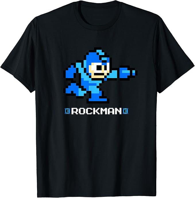 BACK-ORDER Capcom - Mega Man (Pixel Art) T-Shirt (BLACK) [JP]