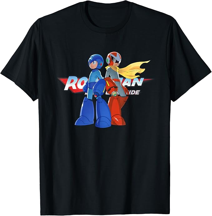 BACK-ORDER Capcom - Mega Man: Dual Override Double Hero T-Shirt (BLACK) [JP]