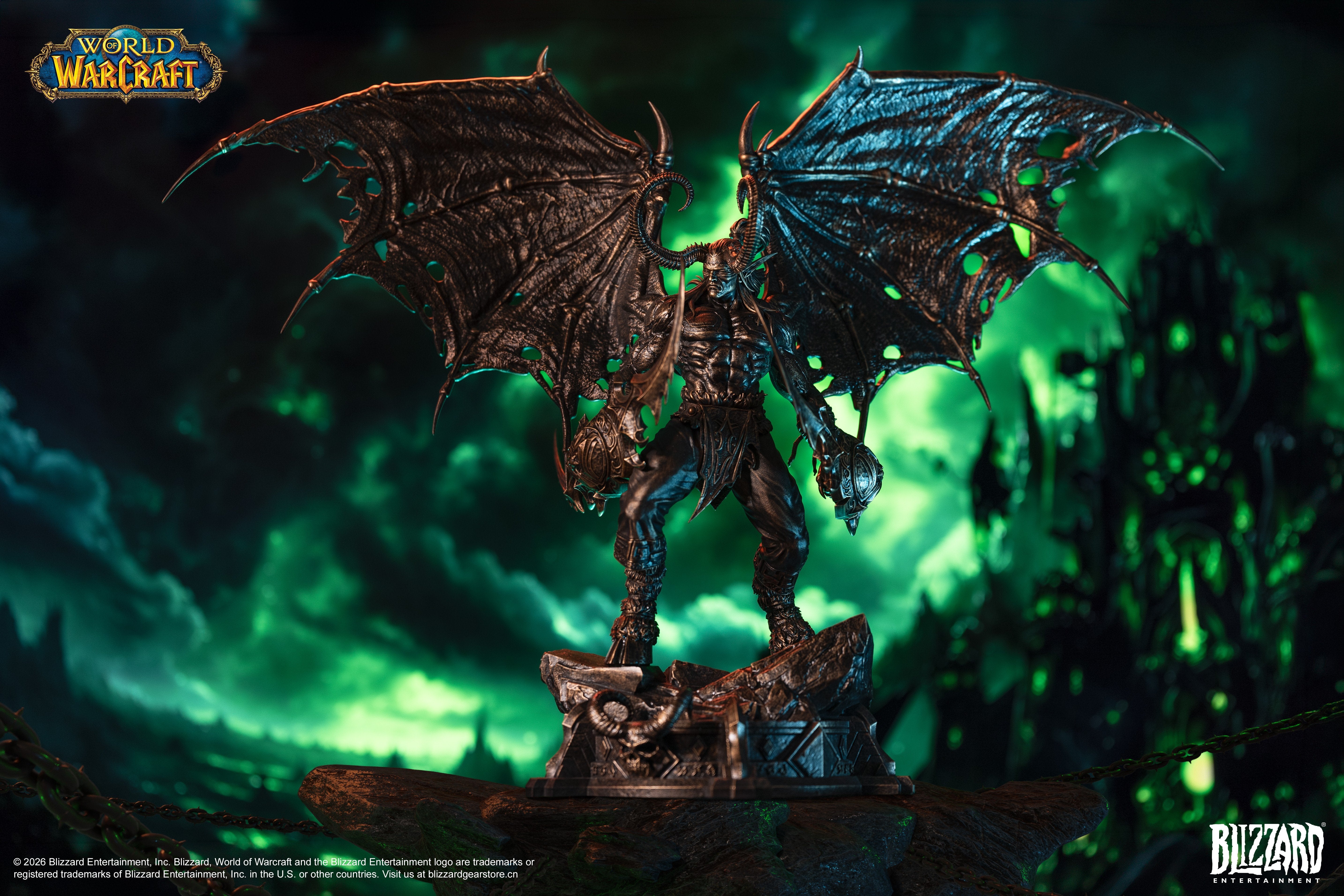 PRE-ORDER Blizzard Entertainment - World of Warcraft - Illidan Stormrage Bronze Collector's Statue 1/10
