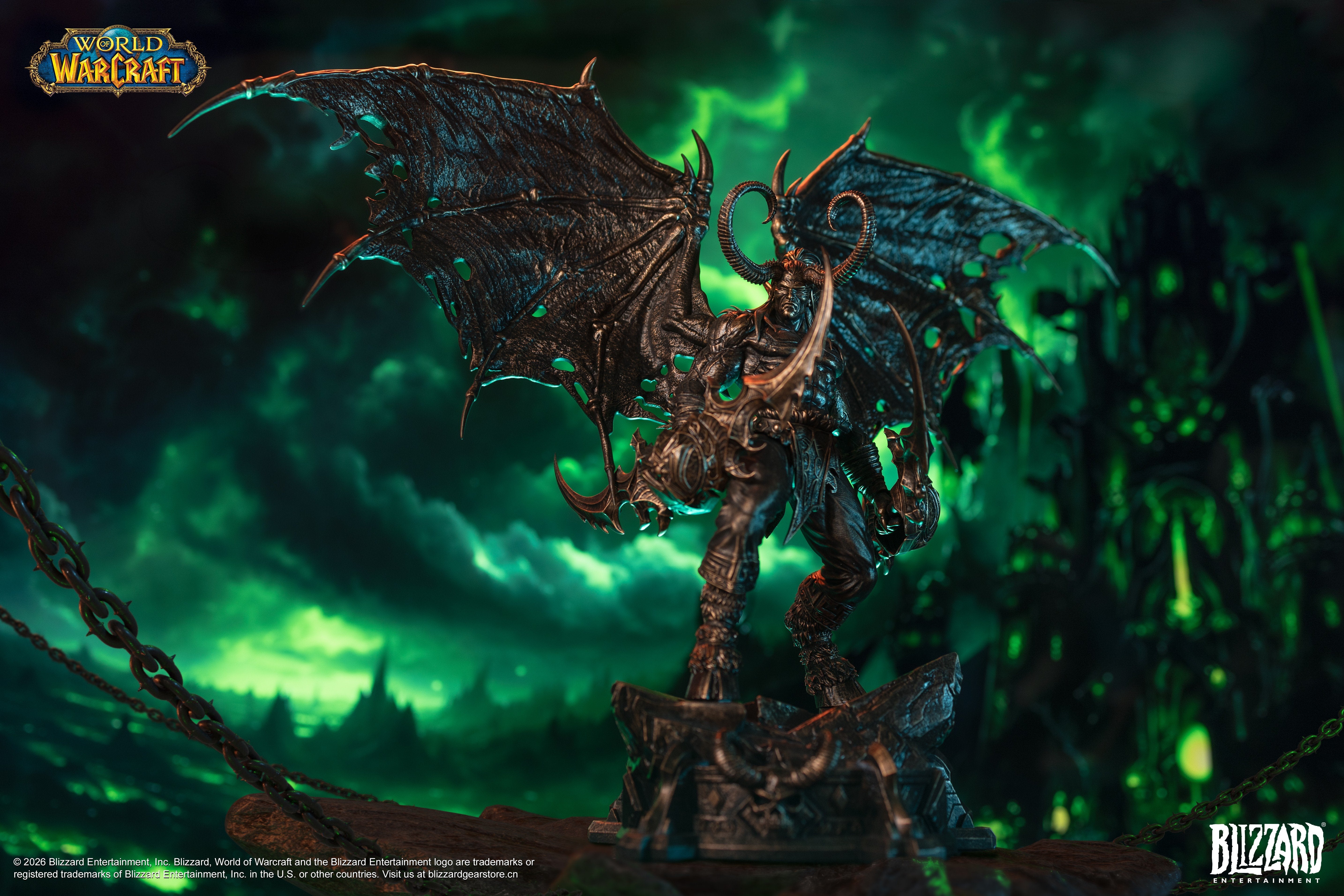 PRE-ORDER Blizzard Entertainment - World of Warcraft - Illidan Stormrage Bronze Collector's Statue 1/10