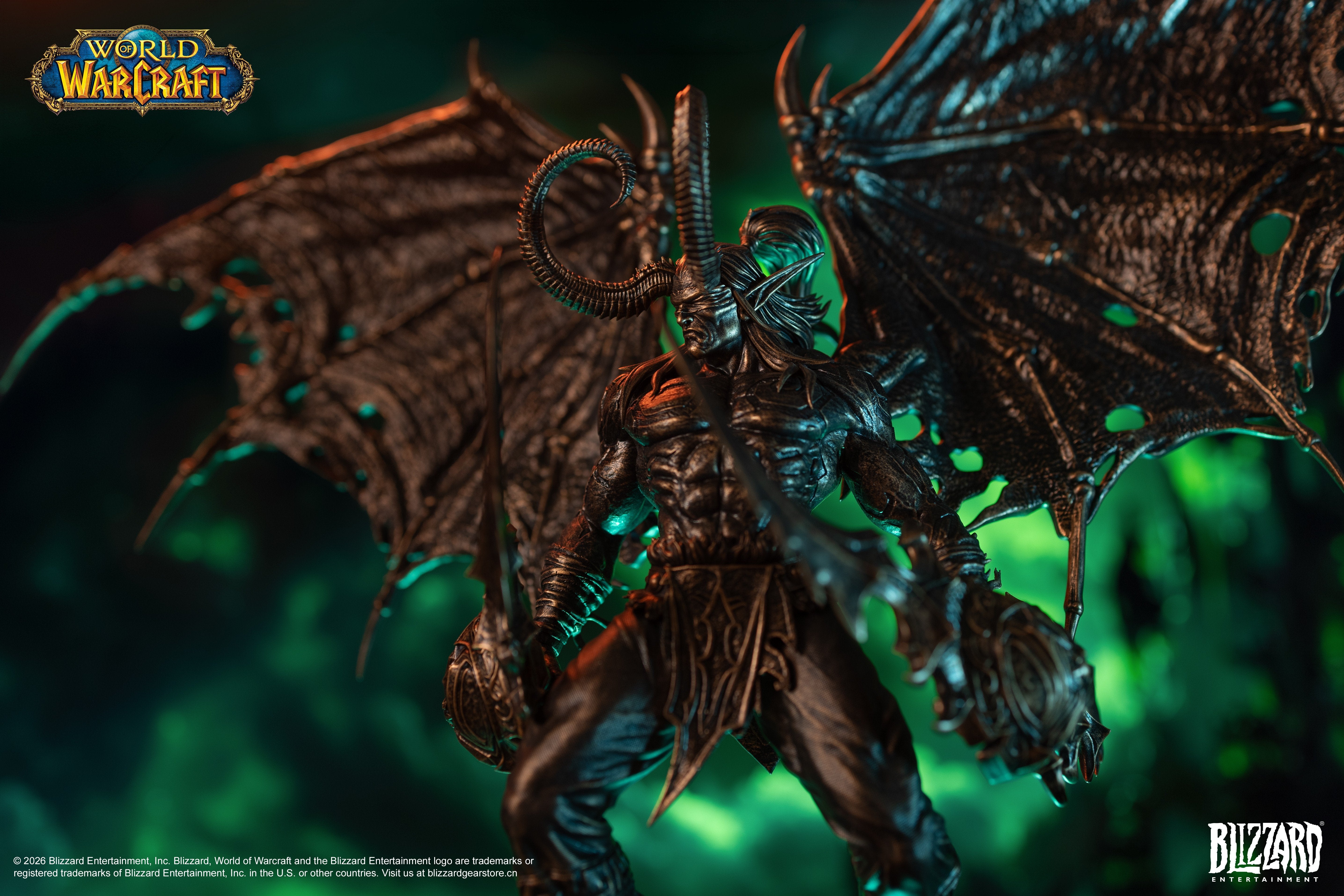 PRE-ORDER Blizzard Entertainment - World of Warcraft - Illidan Stormrage Bronze Collector's Statue 1/10