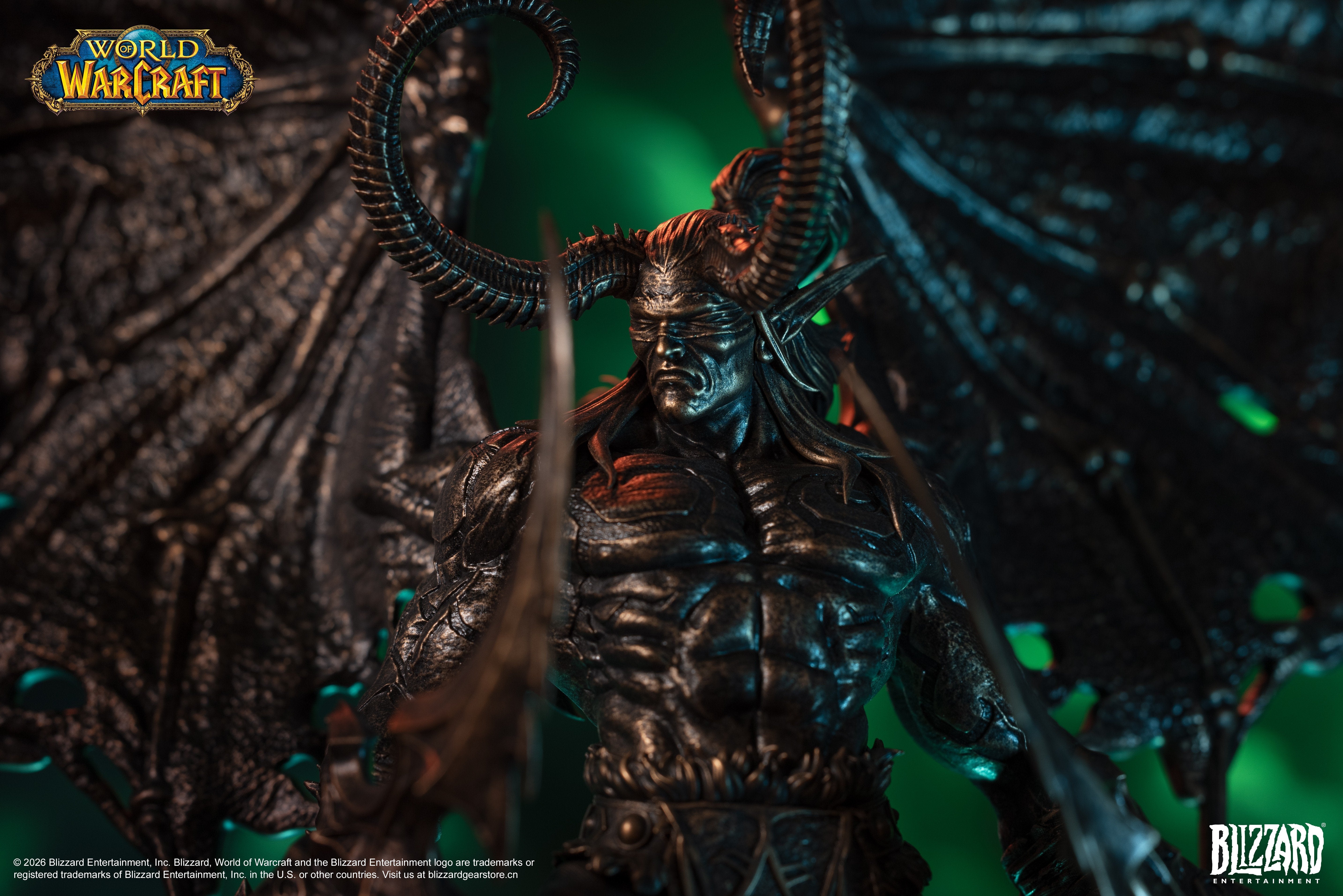 PRE-ORDER Blizzard Entertainment - World of Warcraft - Illidan Stormrage Bronze Collector's Statue 1/10