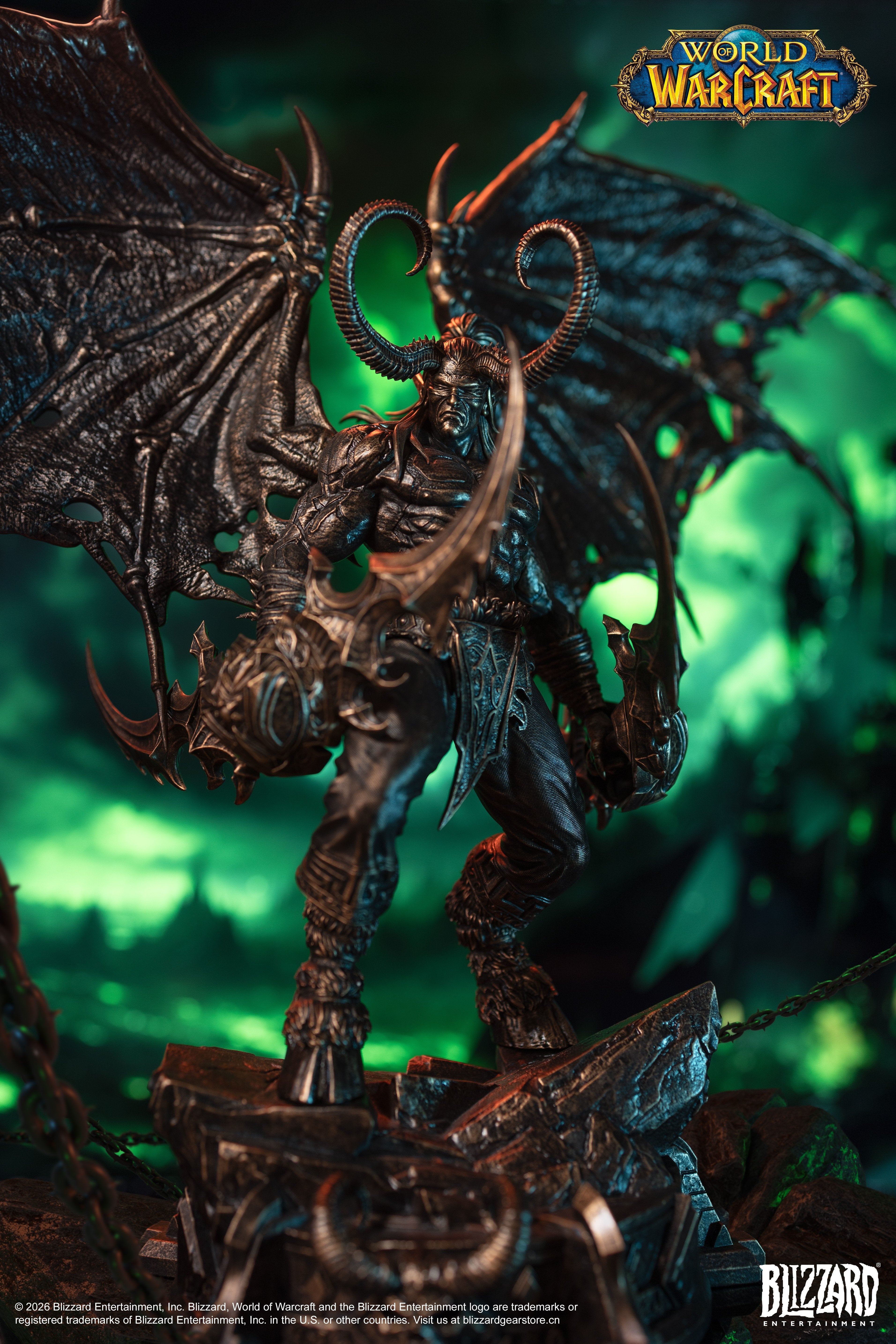PRE-ORDER Blizzard Entertainment - World of Warcraft - Illidan Stormrage Bronze Collector's Statue 1/10