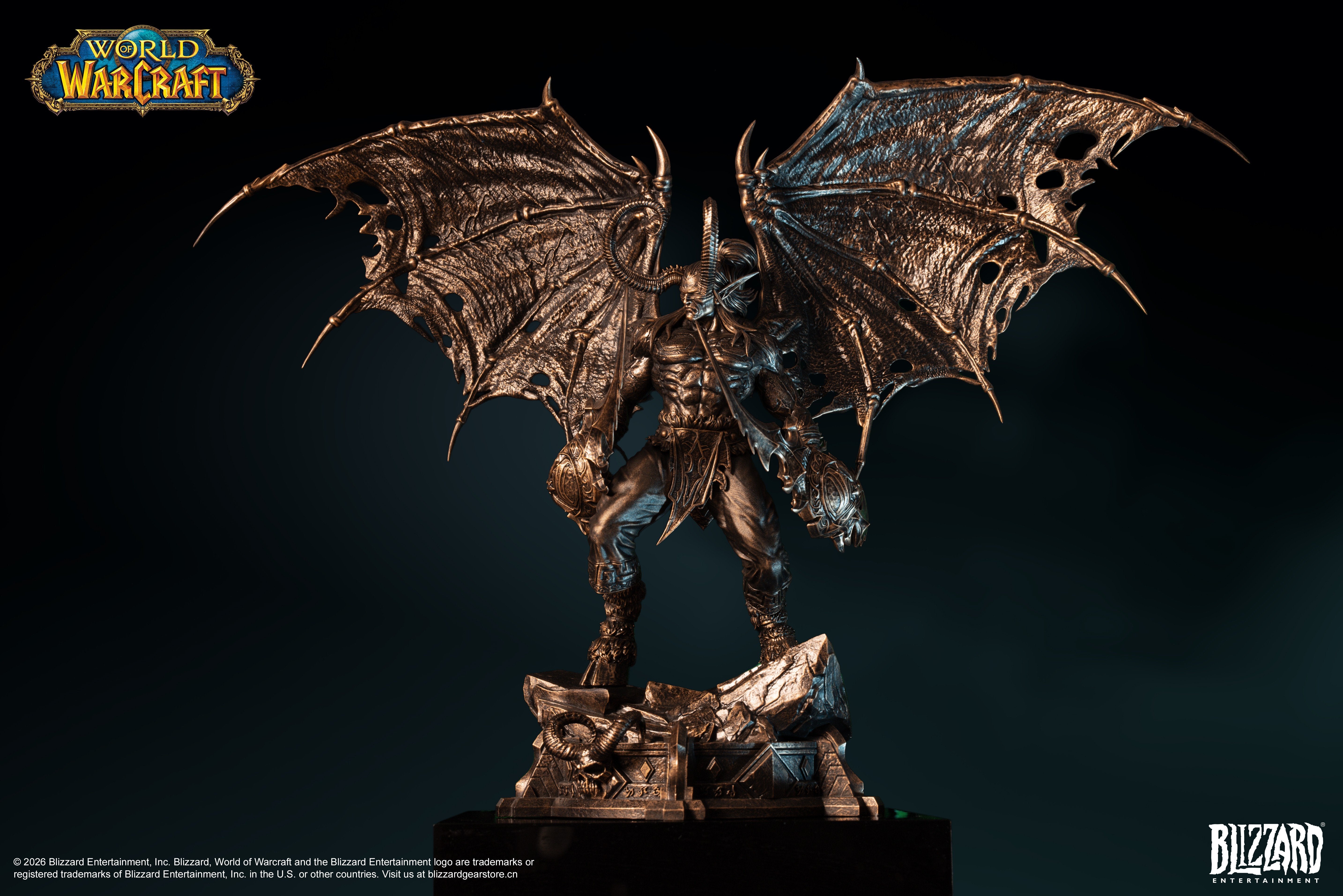 PRE-ORDER Blizzard Entertainment - World of Warcraft - Illidan Stormrage Bronze Collector's Statue 1/10