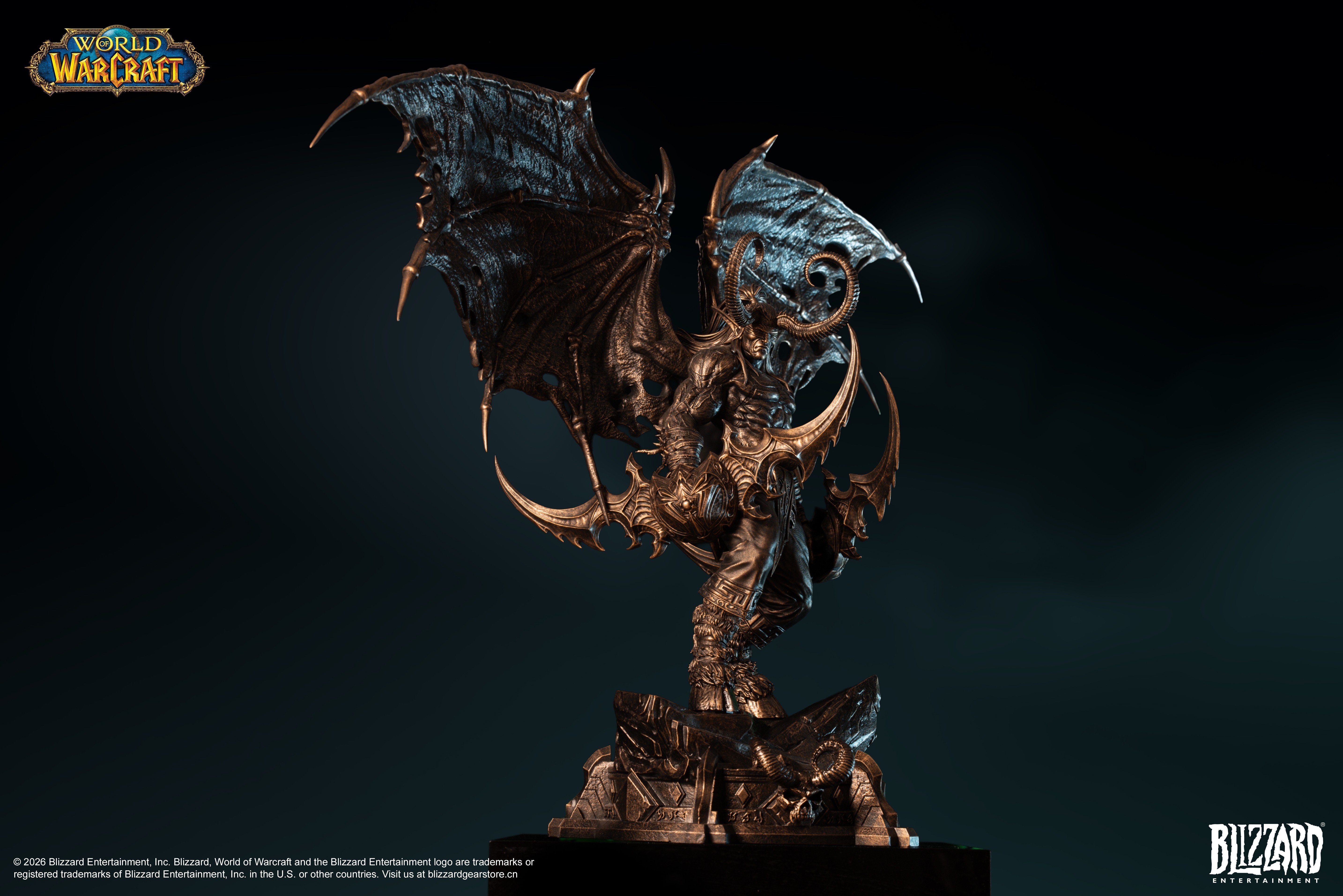 PRE-ORDER Blizzard Entertainment - World of Warcraft - Illidan Stormrage Bronze Collector's Statue 1/10