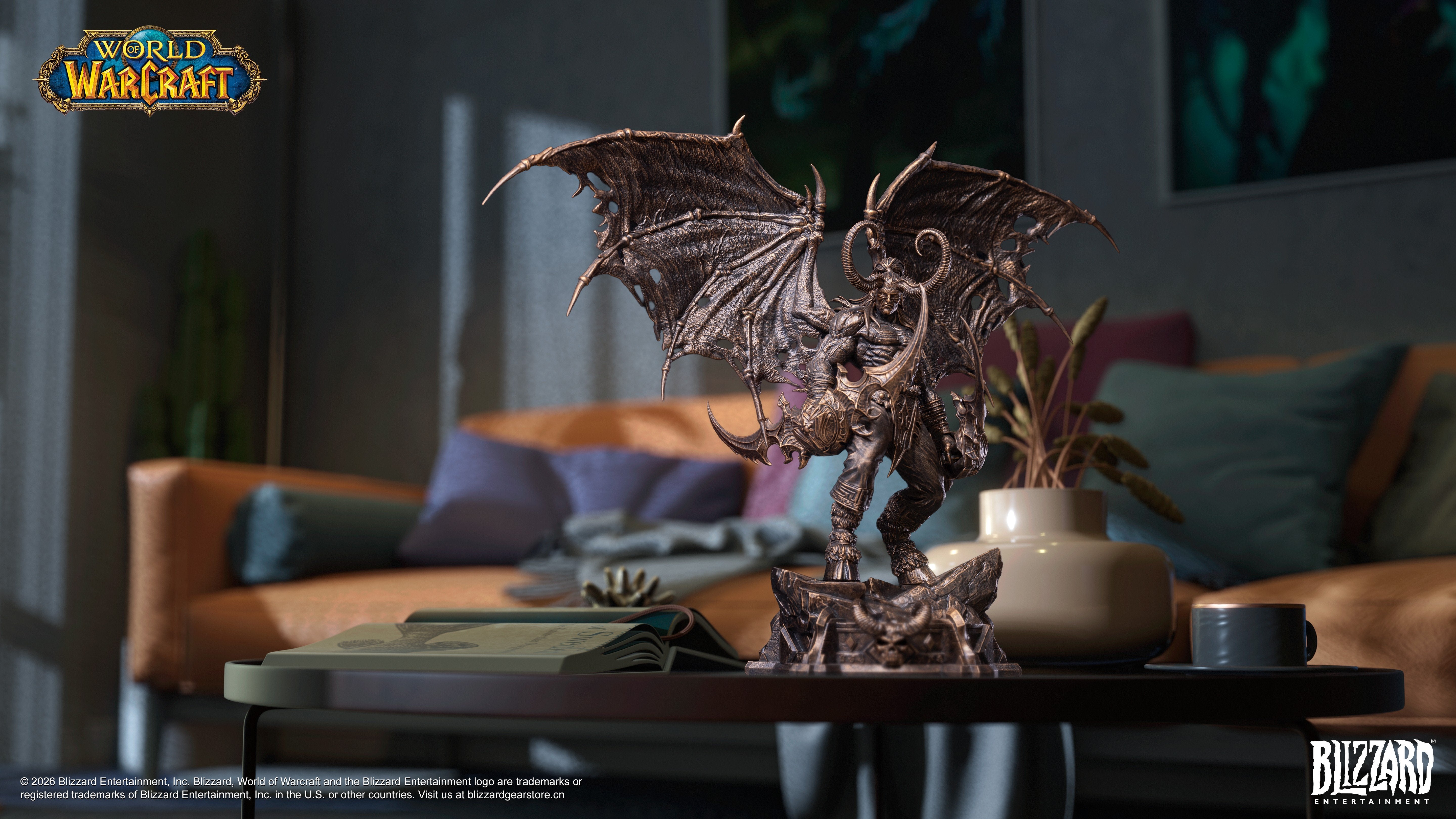 PRE-ORDER Blizzard Entertainment - World of Warcraft - Illidan Stormrage Bronze Collector's Statue 1/10