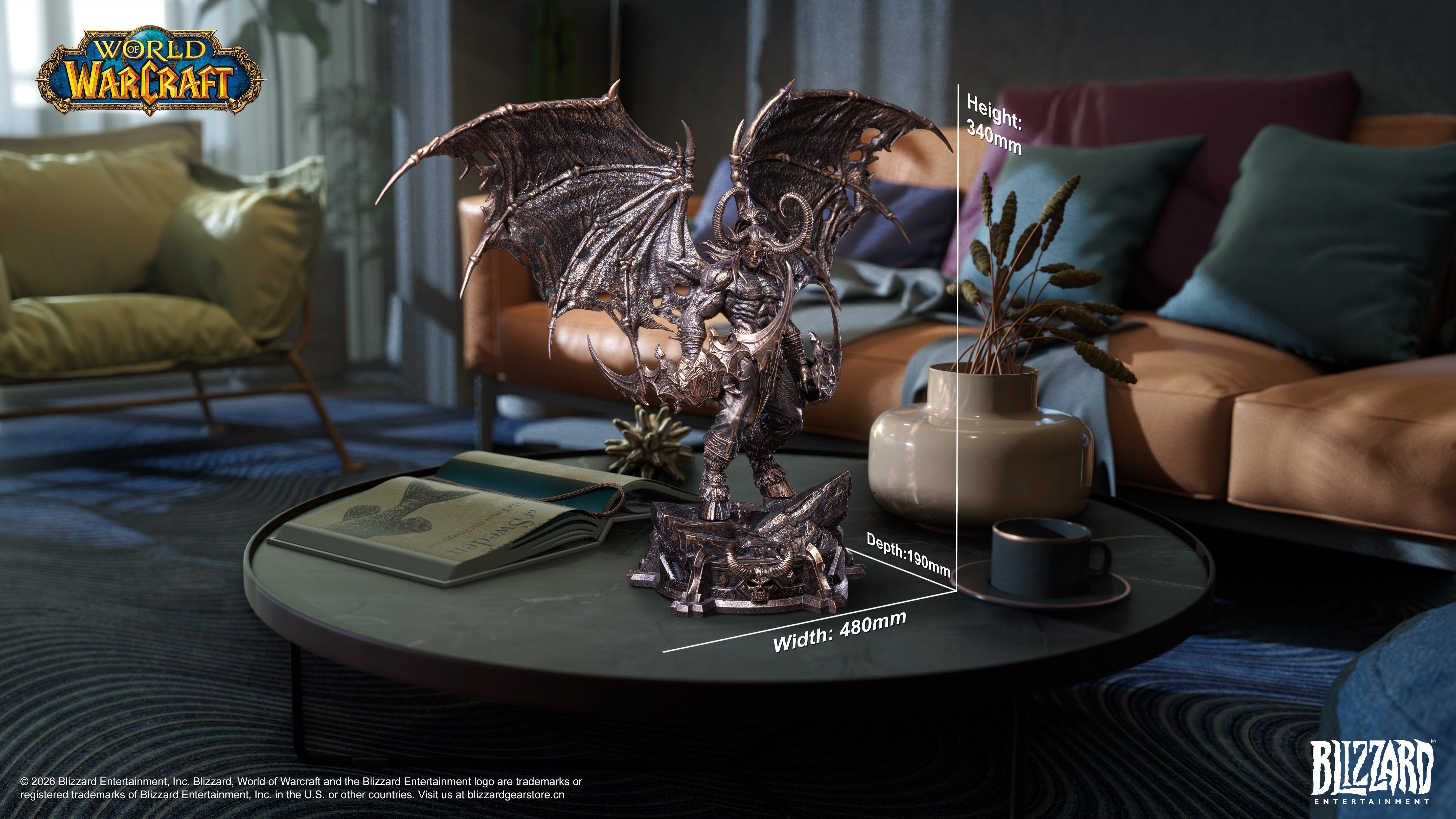 PRE-ORDER Blizzard Entertainment - World of Warcraft - Illidan Stormrage Bronze Collector's Statue 1/10