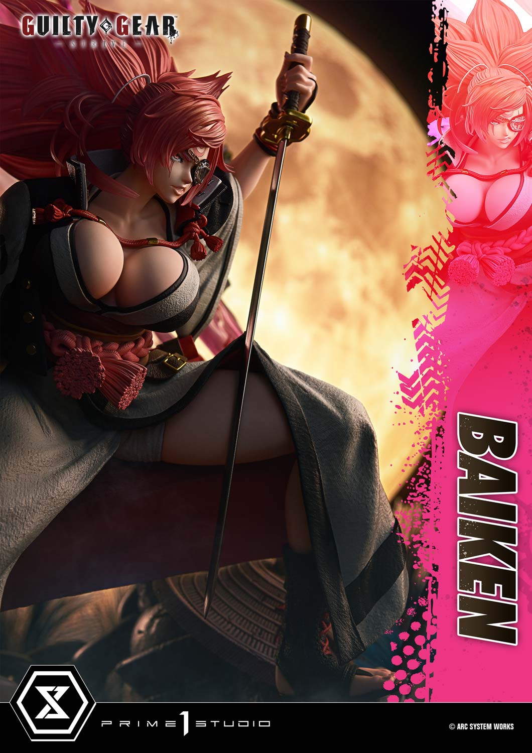 PRE-ORDER Prime1 Studio - Ultimate Premium Masterline - GUILTY GEAR -STRIVE- - BAIKEN: Bonus Ver. 1/4