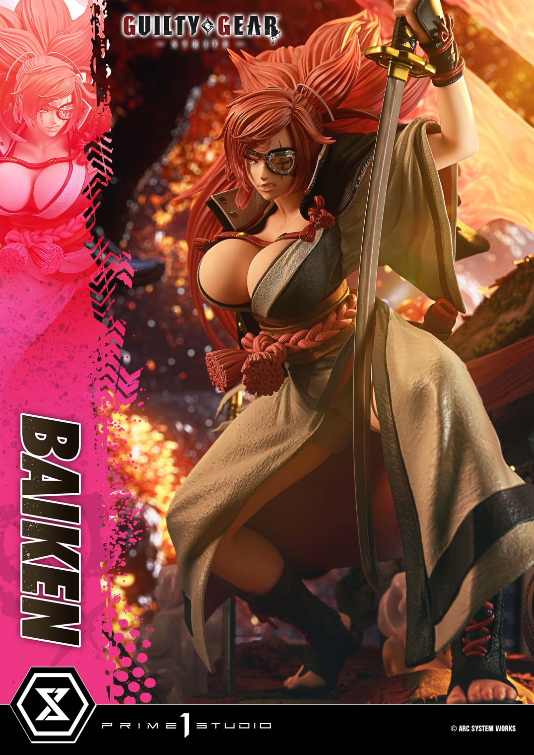 PRE-ORDER Prime1 Studio - Ultimate Premium Masterline - GUILTY GEAR -STRIVE- - BAIKEN: Bonus Ver. 1/4