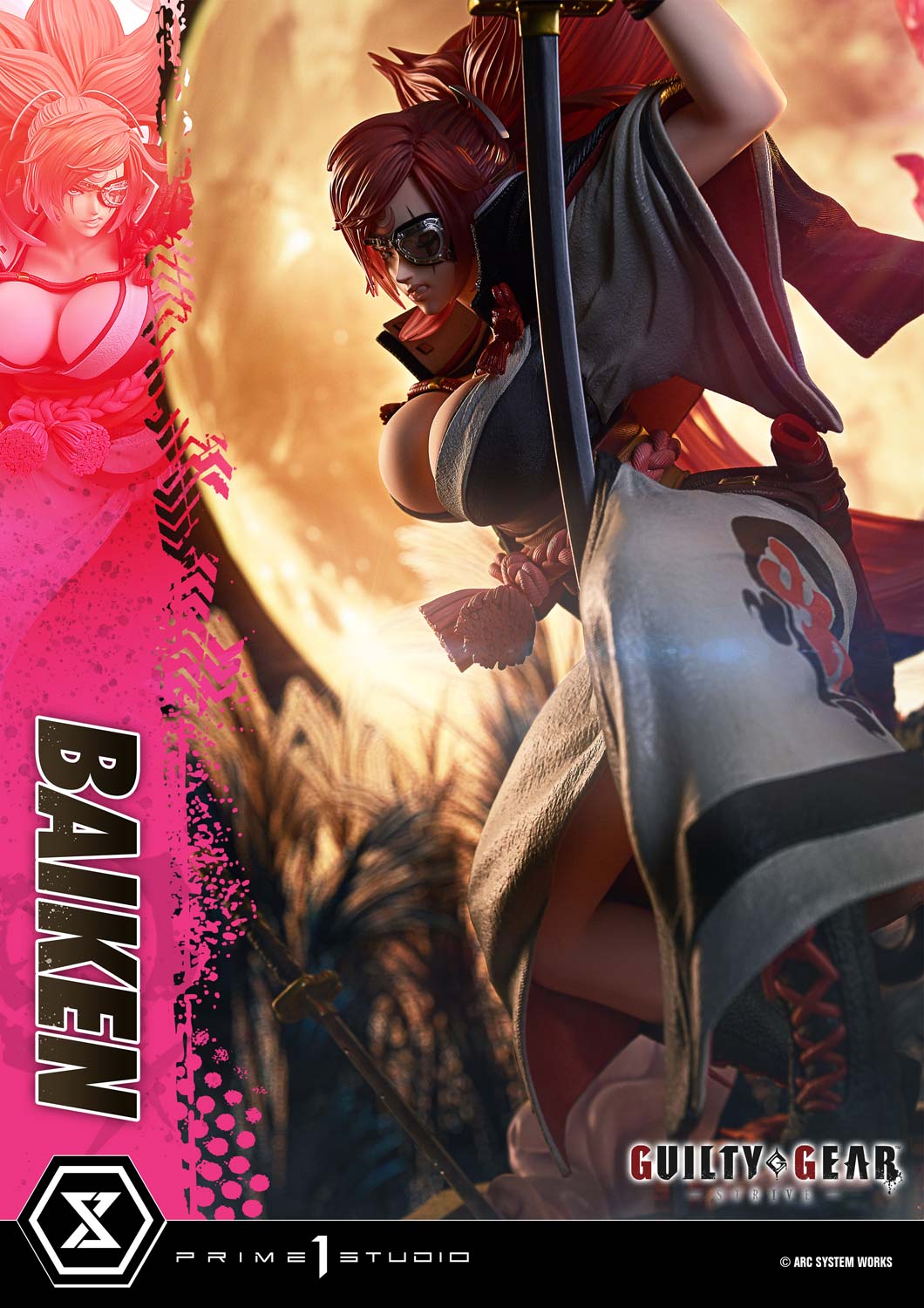 PRE-ORDER Prime1 Studio - Ultimate Premium Masterline - GUILTY GEAR -STRIVE- - BAIKEN: Bonus Ver. 1/4
