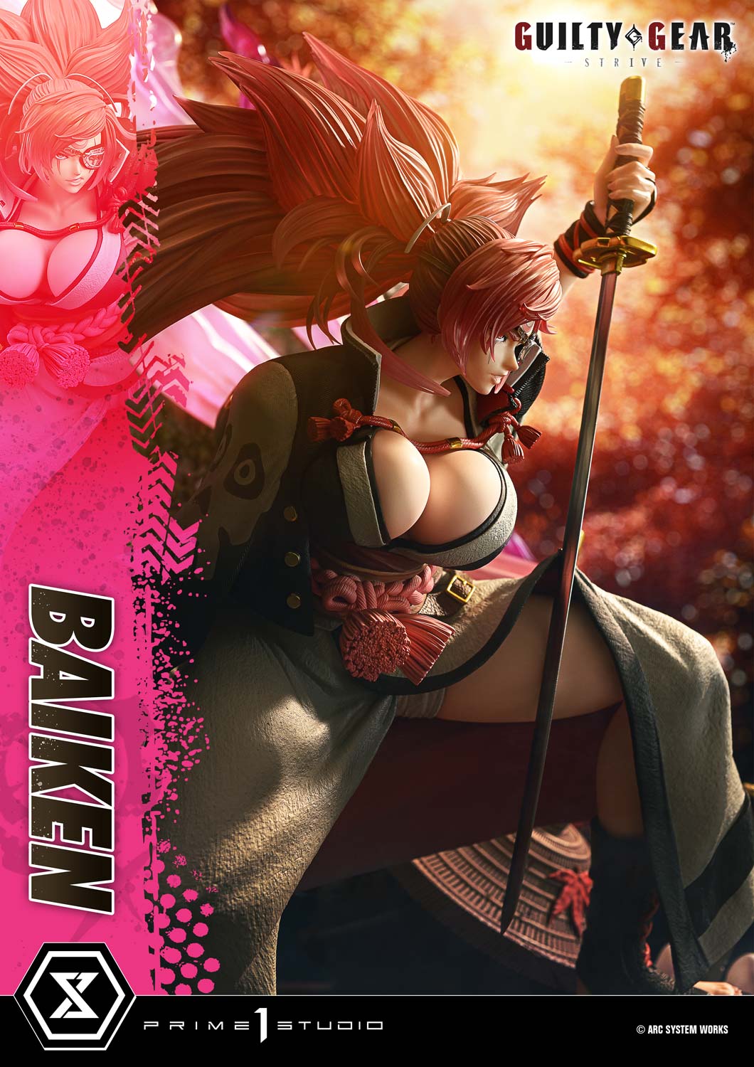 PRE-ORDER Prime1 Studio - Ultimate Premium Masterline - GUILTY GEAR -STRIVE- - BAIKEN: Bonus Ver. 1/4