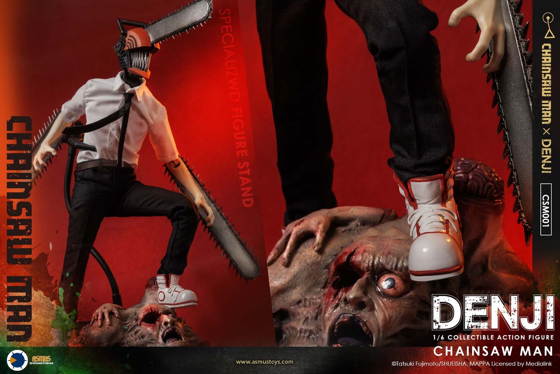 PRE-ORDER ASMUS TOYS - Chainsaw Man Denji Standard Edition CSM001 1/6