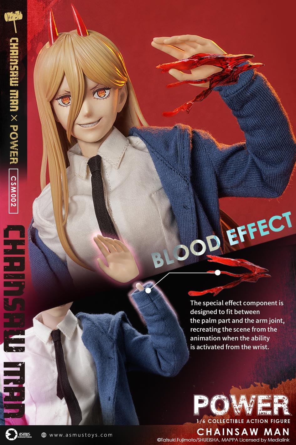PRE-ORDER ASMUS TOYS - Chainsaw Man - Power 1/6