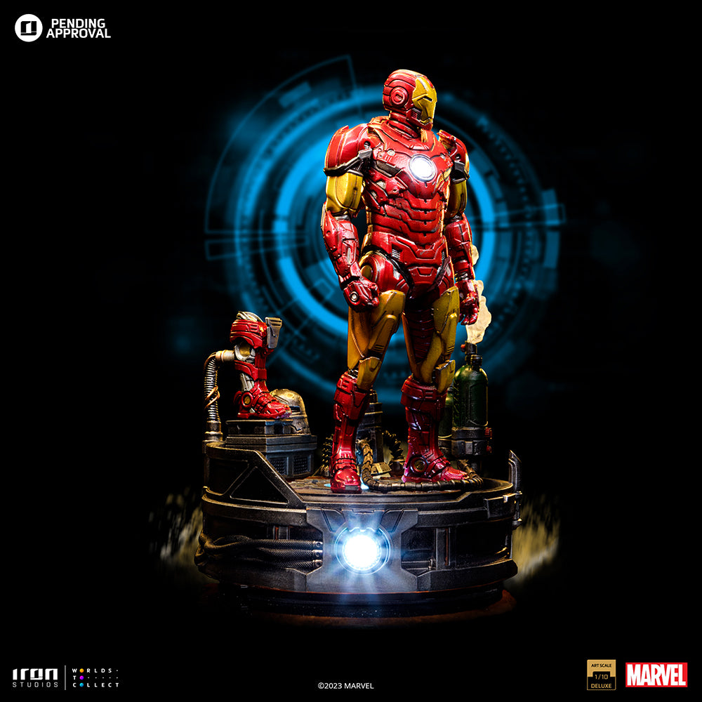 PRE-ORDER Iron Studios - Art Scale - Marvel Comics - Deluxe Iron Man Unleashed 1/10