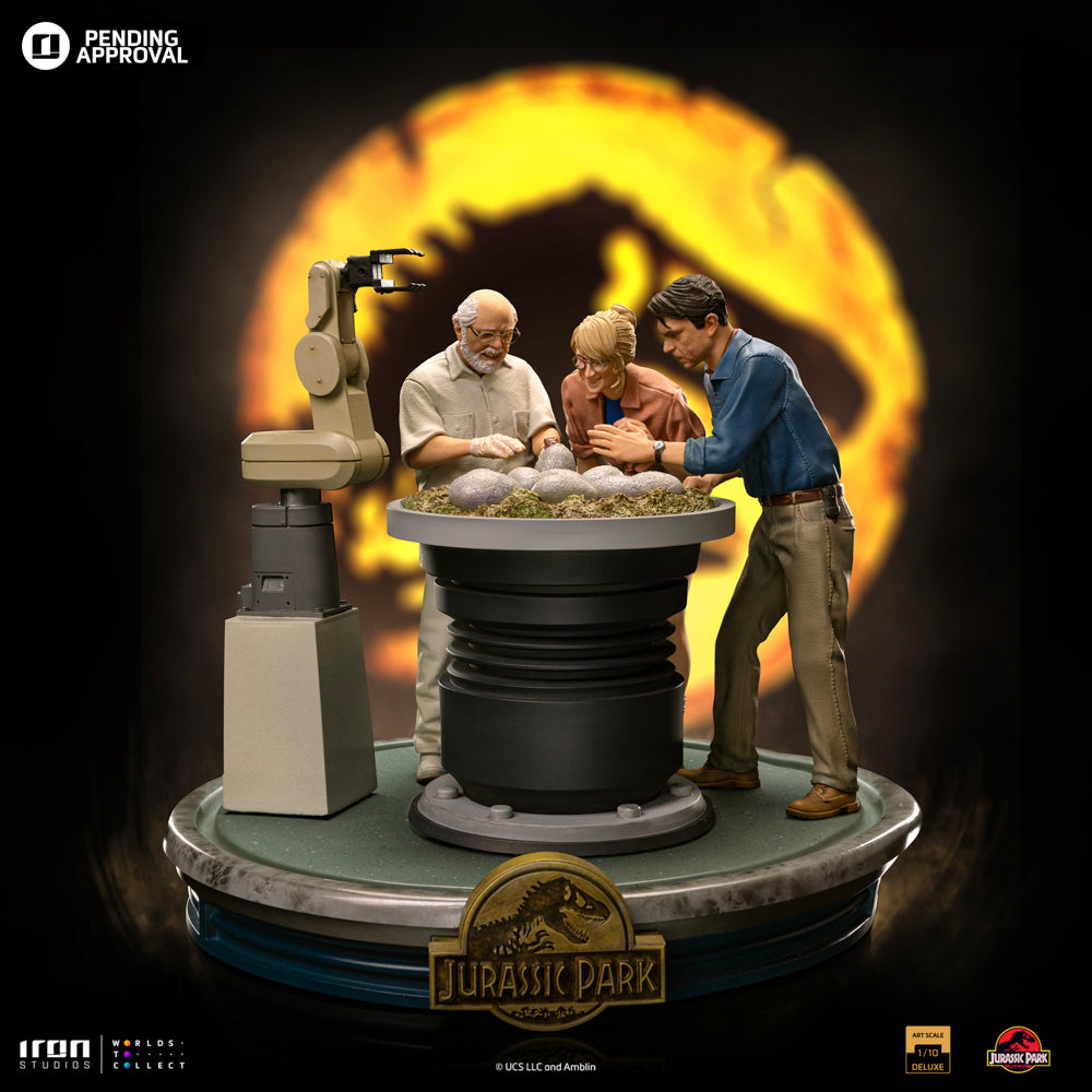 PRE-ORDER Iron Studios - Art Scale - Jurassic Park - Deluxe Dino Hatching 1/10