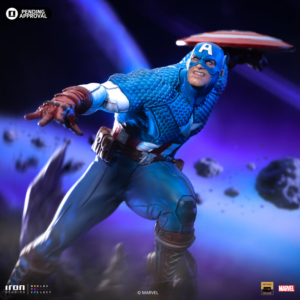 PRE-ORDER Iron Studios - BDS Art Scale - Marvel Comics - Captain America: Deluxe 1/10