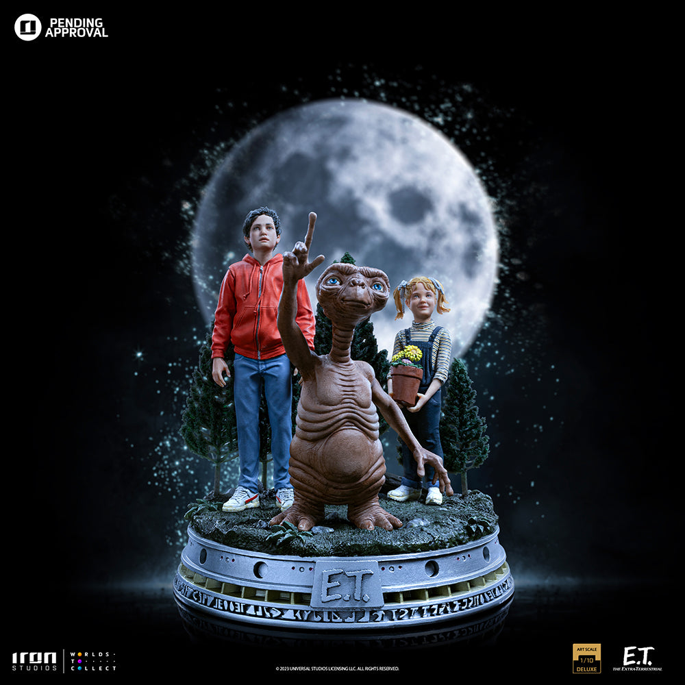 PRE-ORDER Iron Studios - Deluxe Art Scale - E.T. - E.T., Elliot and Gertie 1/10