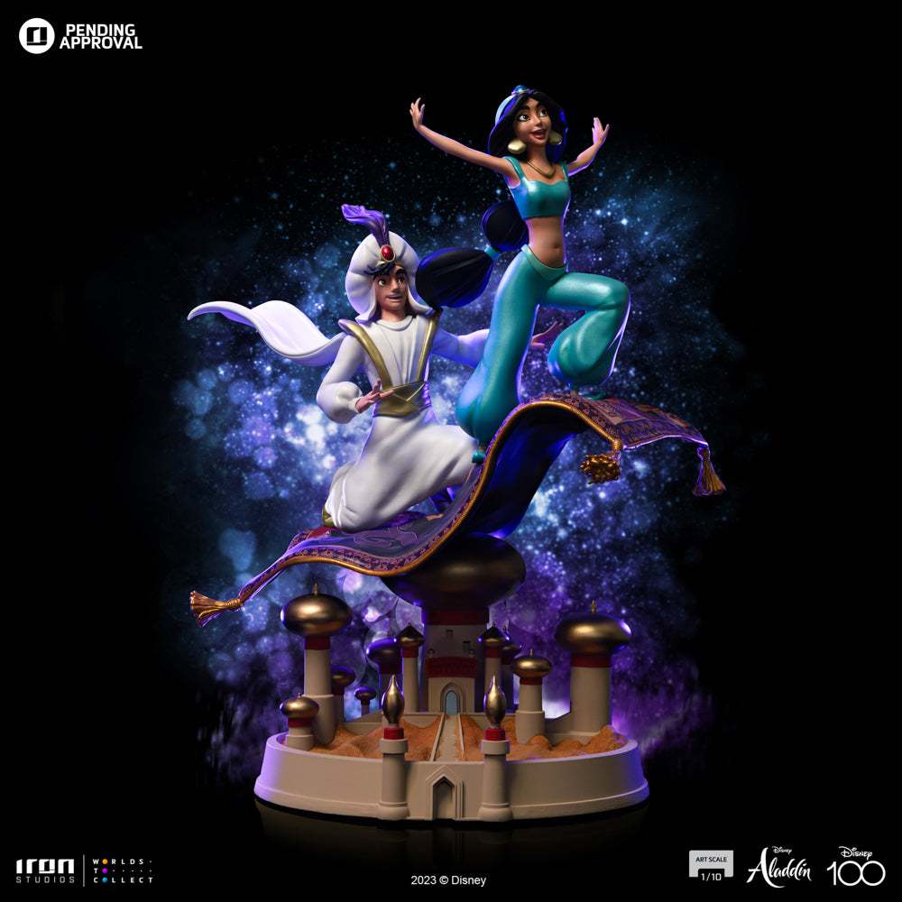 PRE-ORDER Iron Studios - Art Scale - Disney 100th - Aladdin and Jasmine  1/10