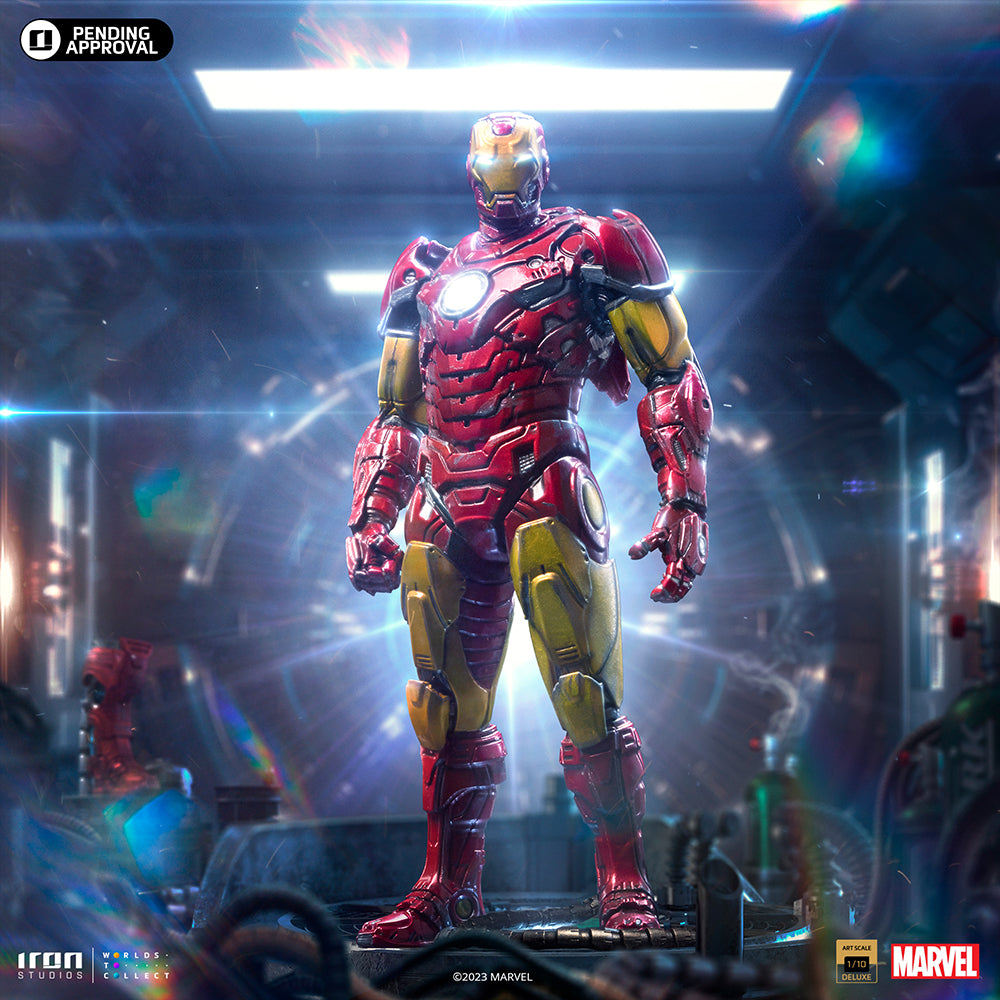 PRE-ORDER Iron Studios - Art Scale - Marvel Comics - Deluxe Iron Man Unleashed 1/10