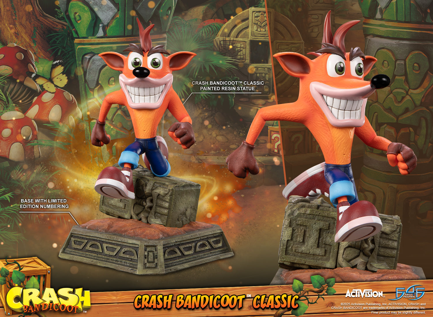 PRE-ORDER First 4 Figures - Crash Bandicoot - Crash Bandicoot: Classic