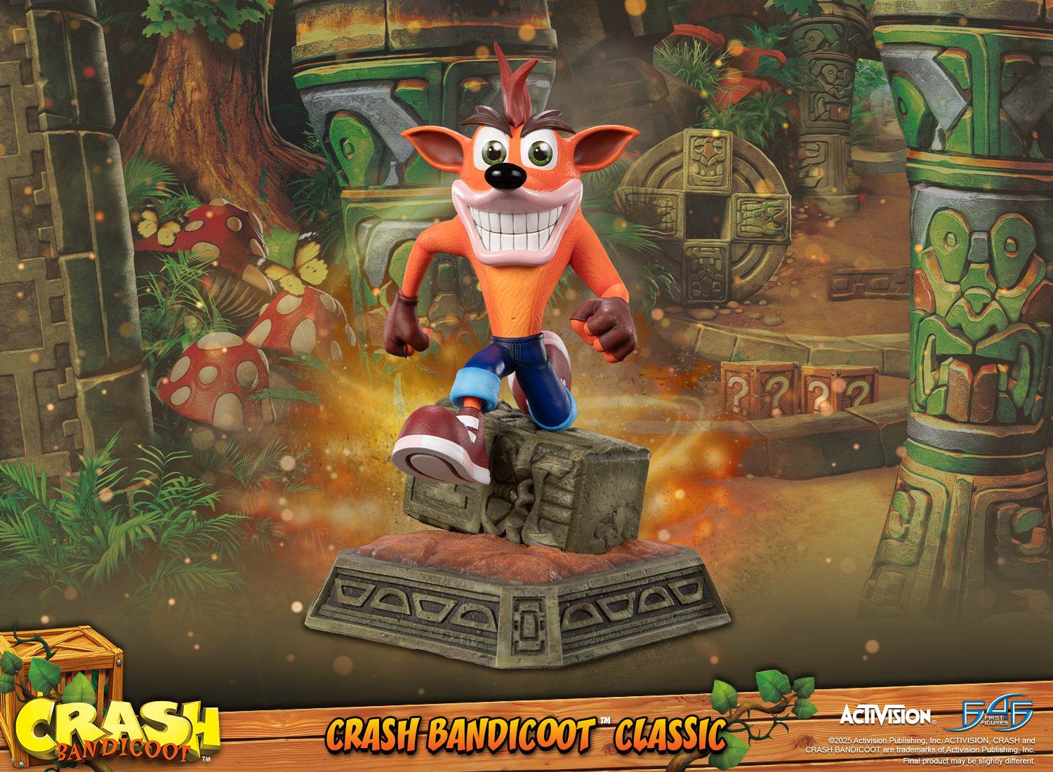 PRE-ORDER First 4 Figures - Crash Bandicoot - Crash Bandicoot: Classic
