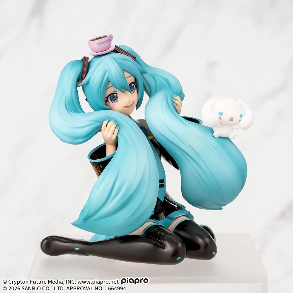 BACK-ORDER SEGA - Hatsune Miku × Cinnamoroll Chokonose Premium Figure ‐ Hatsune Miku × Cinnamoroll: Fluffy Ver. [JP]