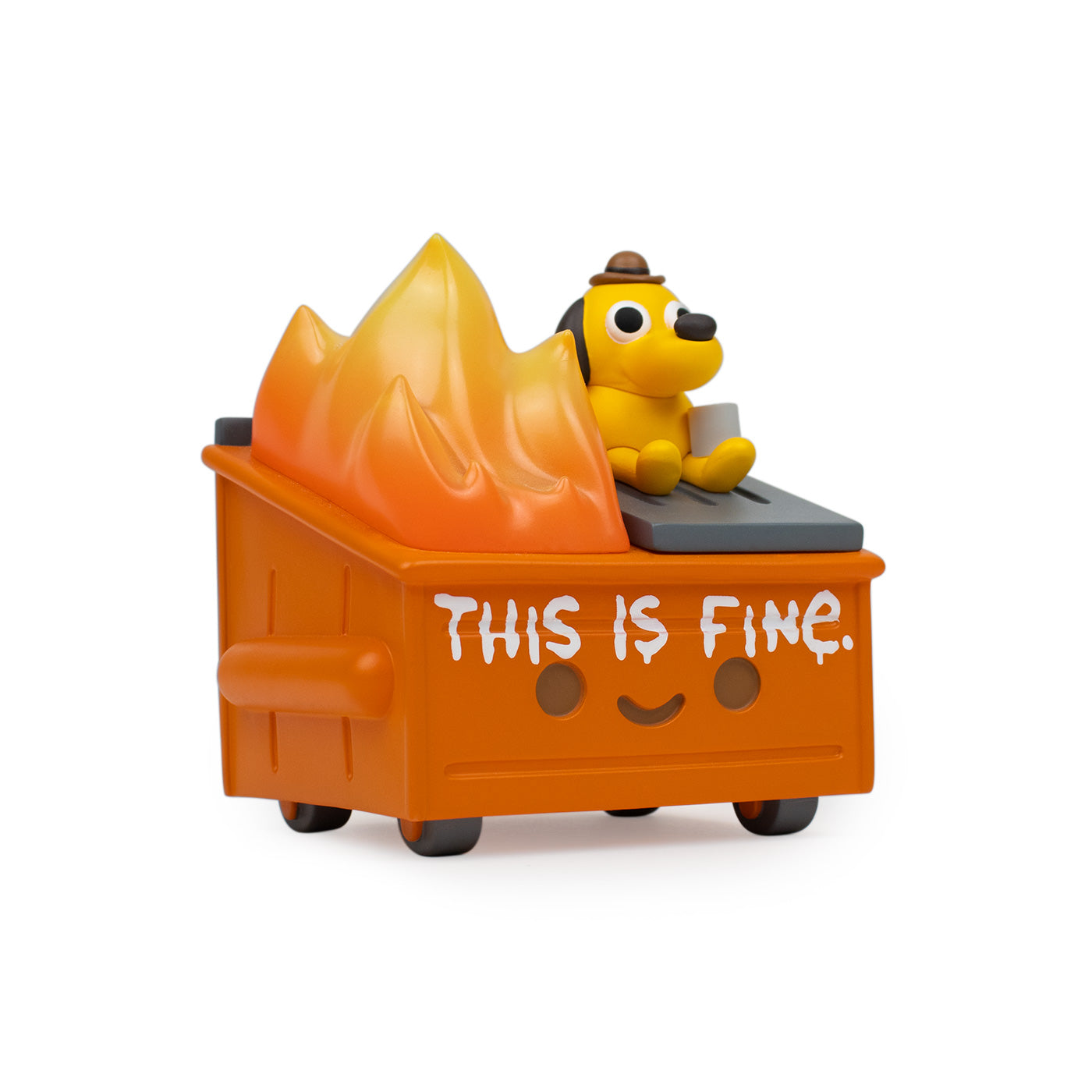 IN-STOCK 100soft - Dumpster Fire Vinyl Figure: This Is Fine Edition