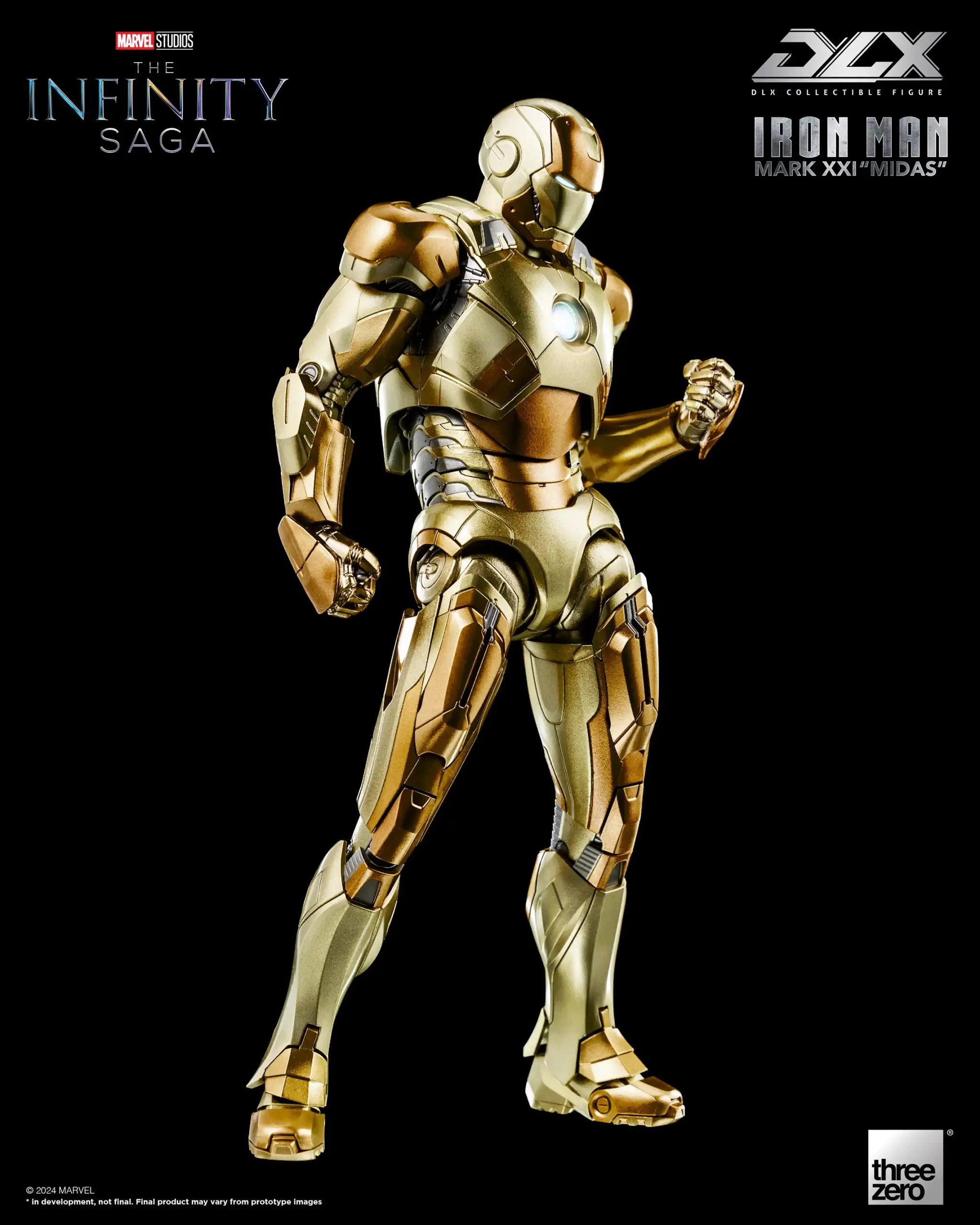 PRE-ORDER threezero - Marvel Studios: The Infinity Saga - DLX Iron Man Mark 21 Midas